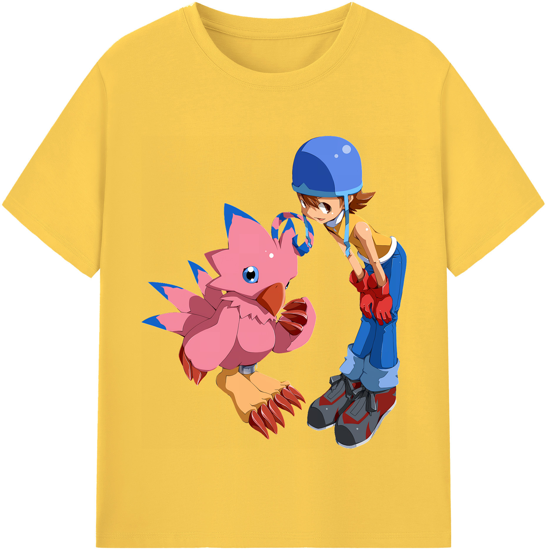 （画像用） Digimon デジタルモンスター/デジモン 綿100％半袖Tシャツ（フロントプリント）