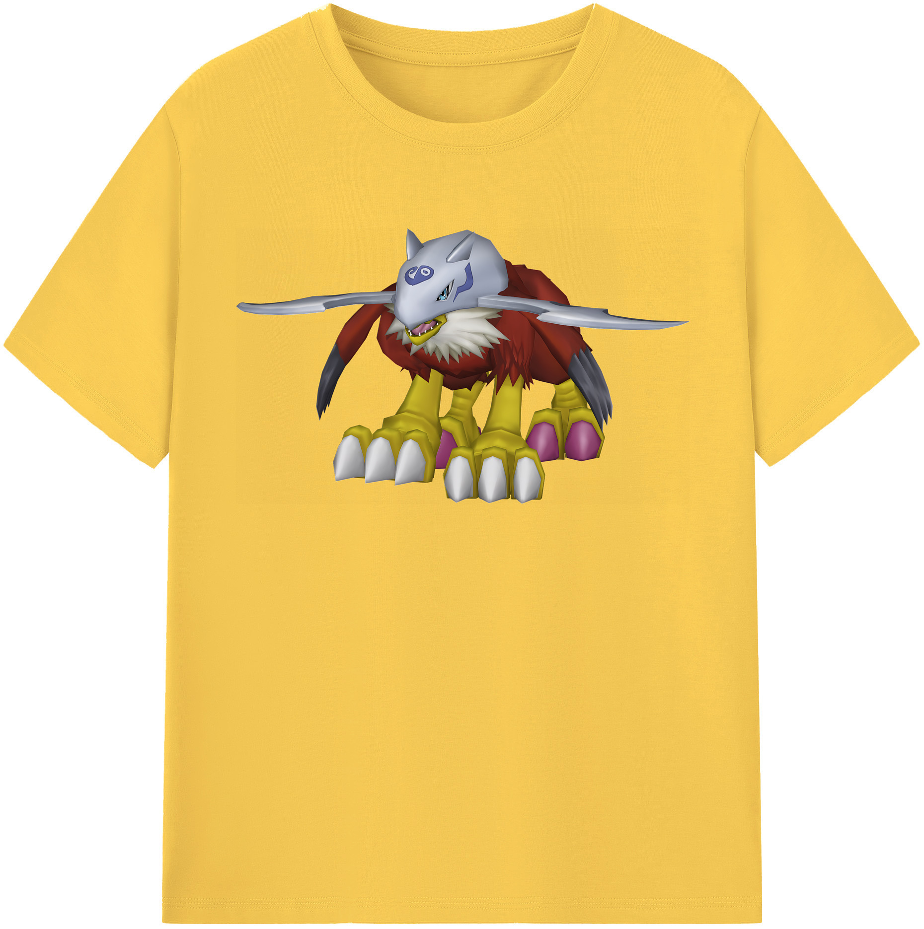 （画像用） Digimon デジタルモンスター/デジモン 綿100％半袖Tシャツ（フロントプリント）