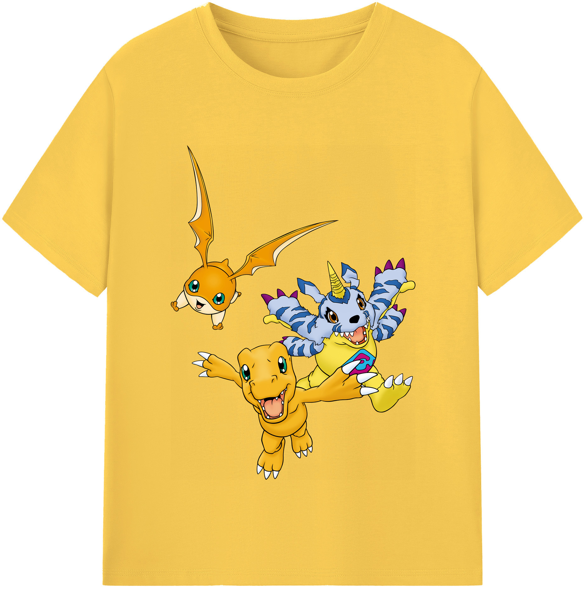 （画像用） Digimon デジタルモンスター/デジモン 綿100％半袖Tシャツ（フロントプリント）
