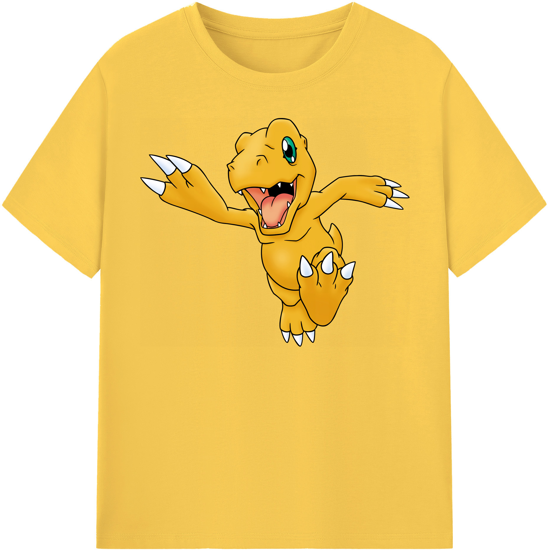 （画像用） Digimon デジタルモンスター/デジモン 綿100％半袖Tシャツ（フロントプリント）