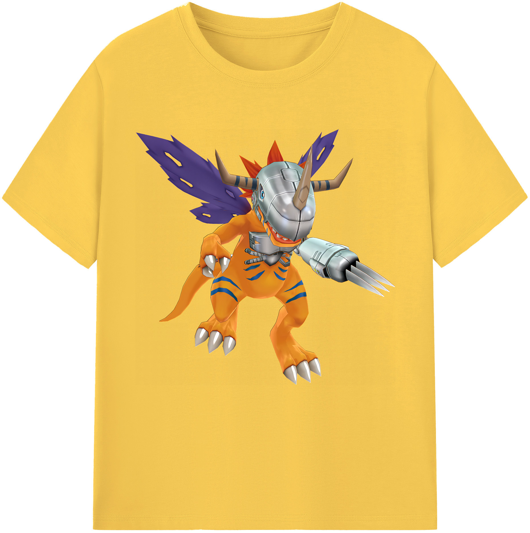 （画像用） Digimon デジタルモンスター/デジモン 綿100％半袖Tシャツ（フロントプリント）