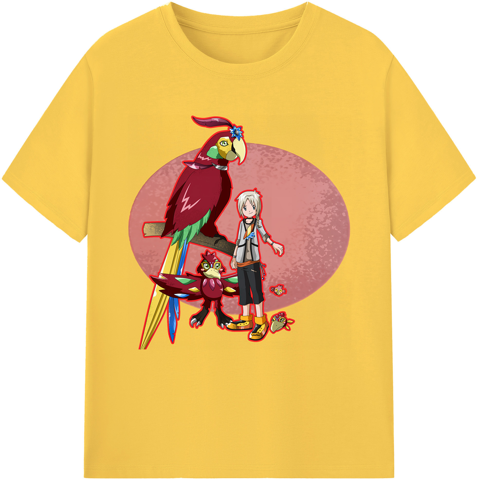 （画像用） Digimon デジタルモンスター/デジモン 綿100％半袖Tシャツ（フロントプリント）