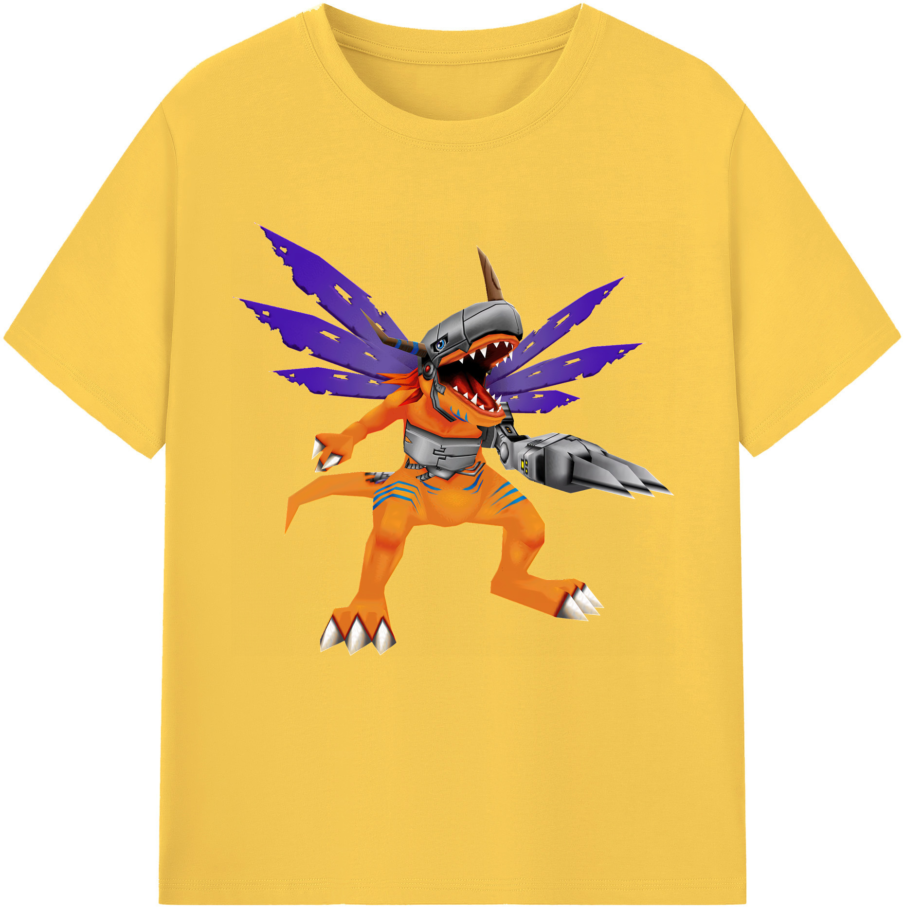 （画像用） Digimon デジタルモンスター/デジモン 綿100％半袖Tシャツ（フロントプリント）