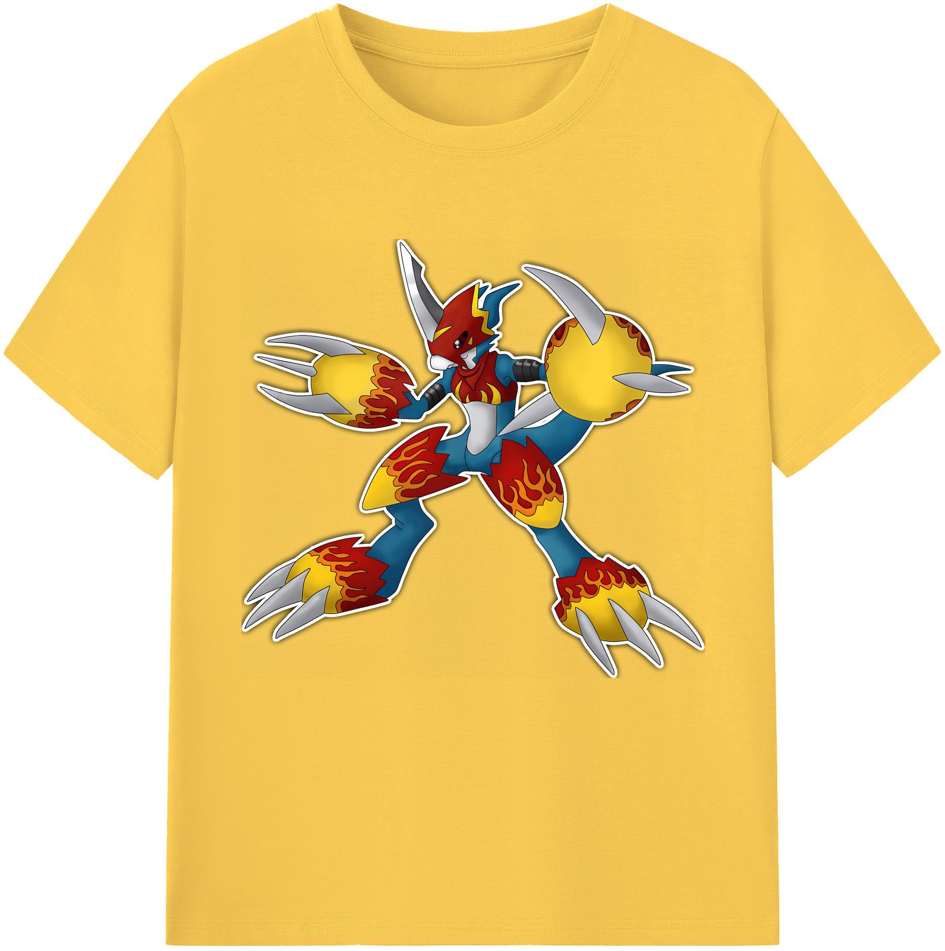 （画像用） Digimon デジタルモンスター/デジモン 綿100％半袖Tシャツ（フロントプリント）