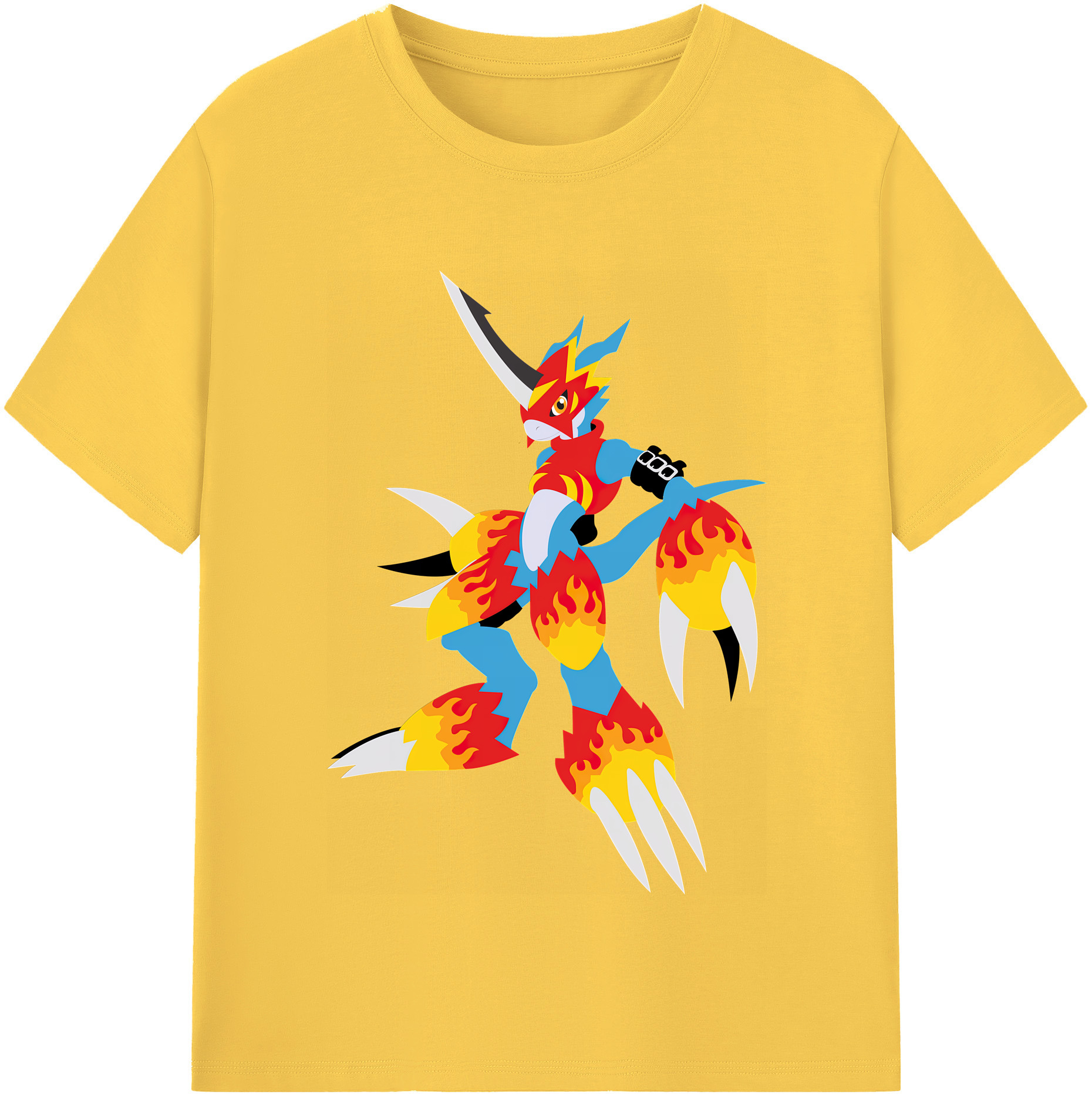 （画像用） Digimon デジタルモンスター/デジモン 綿100％半袖Tシャツ（フロントプリント）