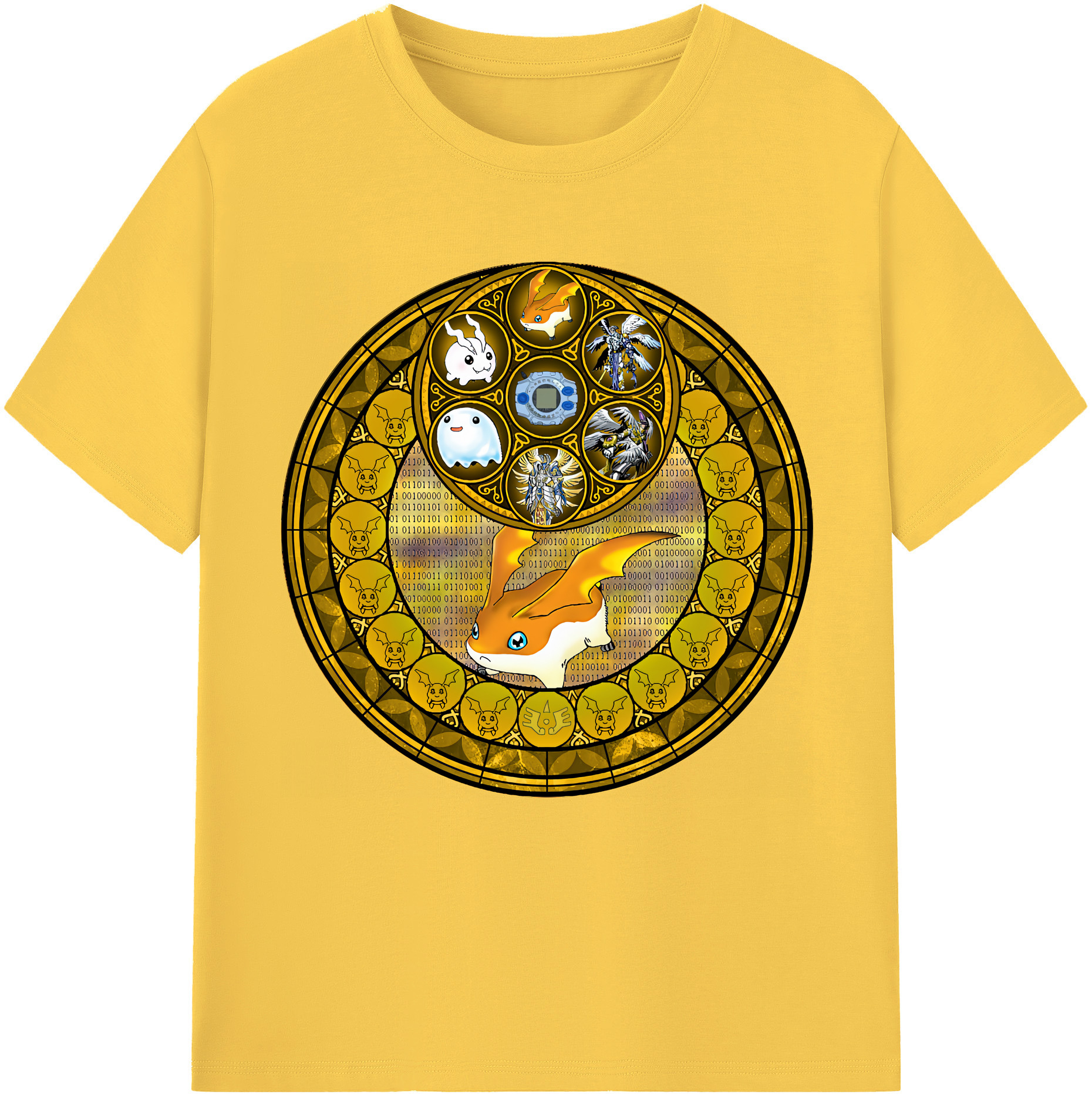 （画像用） Digimon デジタルモンスター/デジモン 綿100％半袖Tシャツ（フロントプリント）