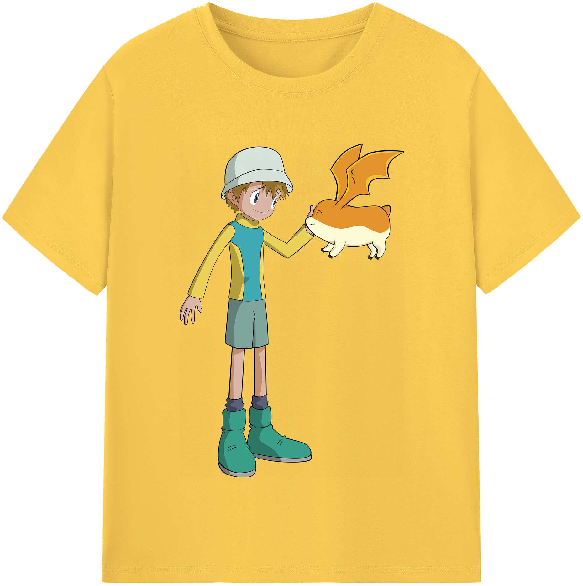 （画像用） Digimon デジタルモンスター/デジモン 綿100％半袖Tシャツ（フロントプリント）