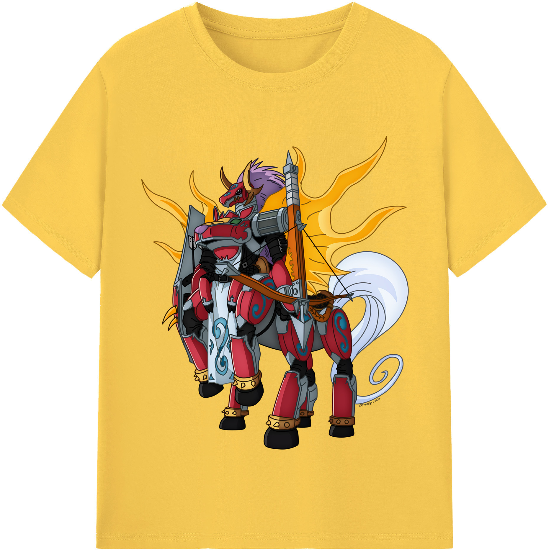 （画像用） Digimon デジタルモンスター/デジモン 綿100％半袖Tシャツ（フロントプリント）