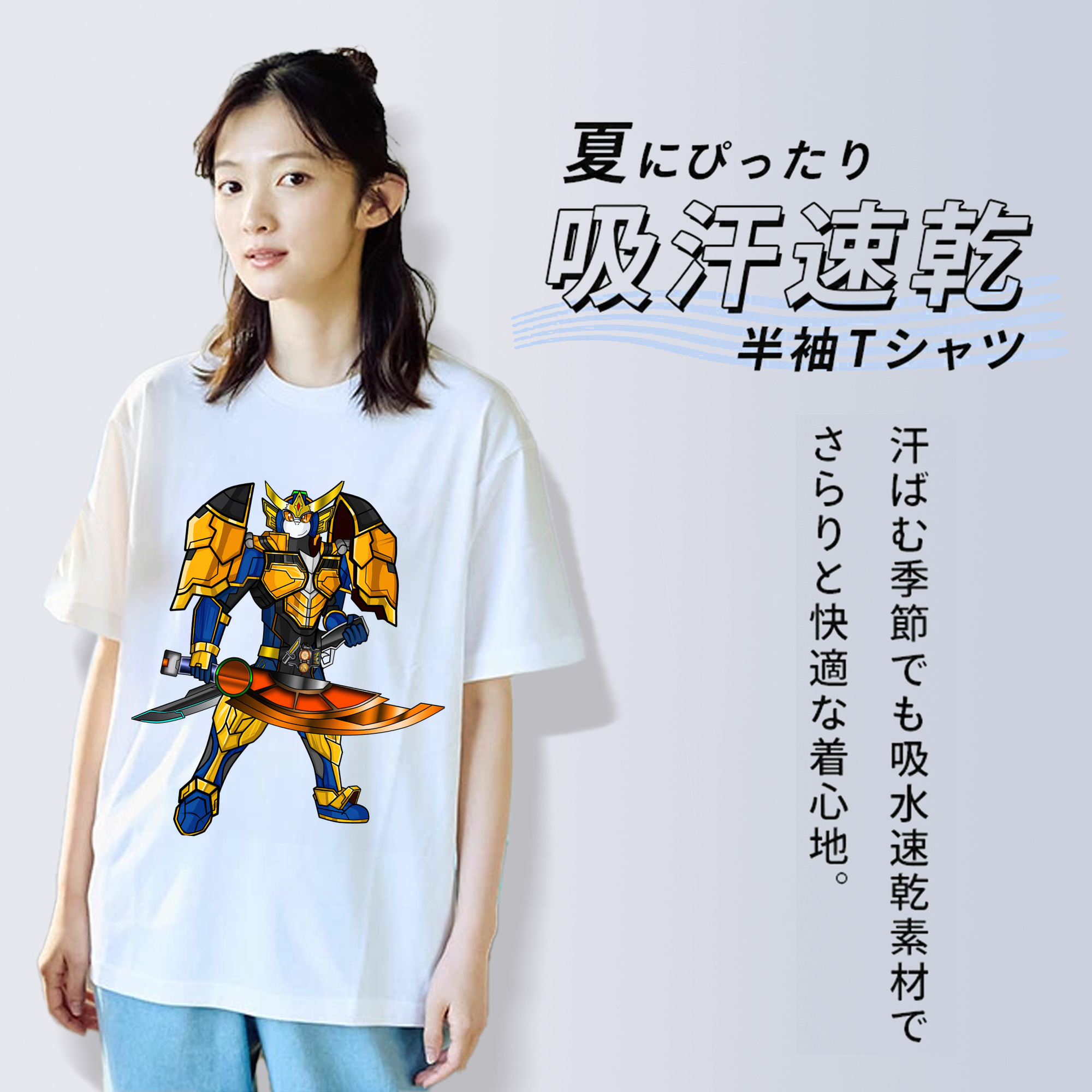 Digimon デジタルモンスター/デジモン 綿100％半袖Tシャツ（フロントプリント）
