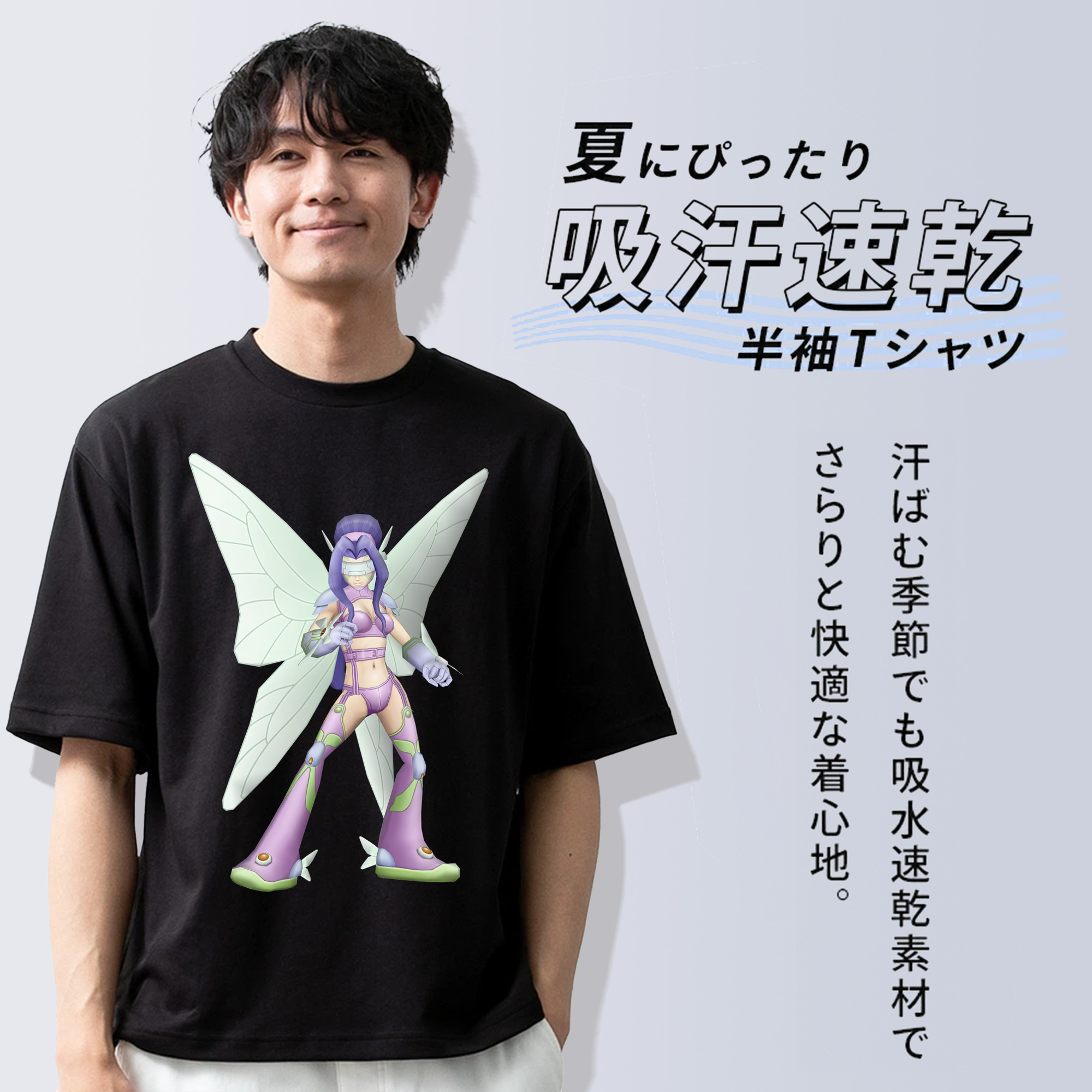 Digimon デジタルモンスター/デジモン 綿100％半袖Tシャツ（フロントプリント）
