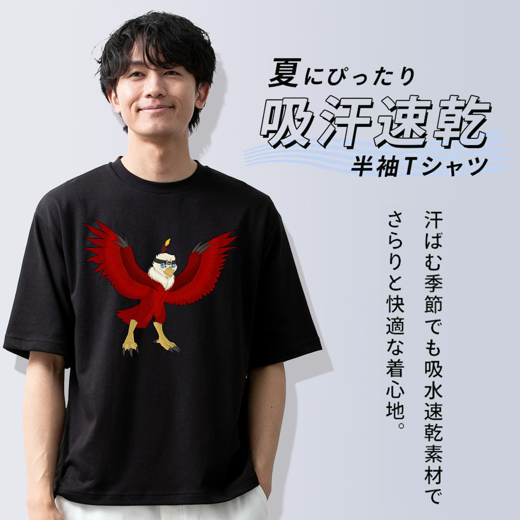 Digimon デジタルモンスター/デジモン 綿100％半袖Tシャツ（フロントプリント）