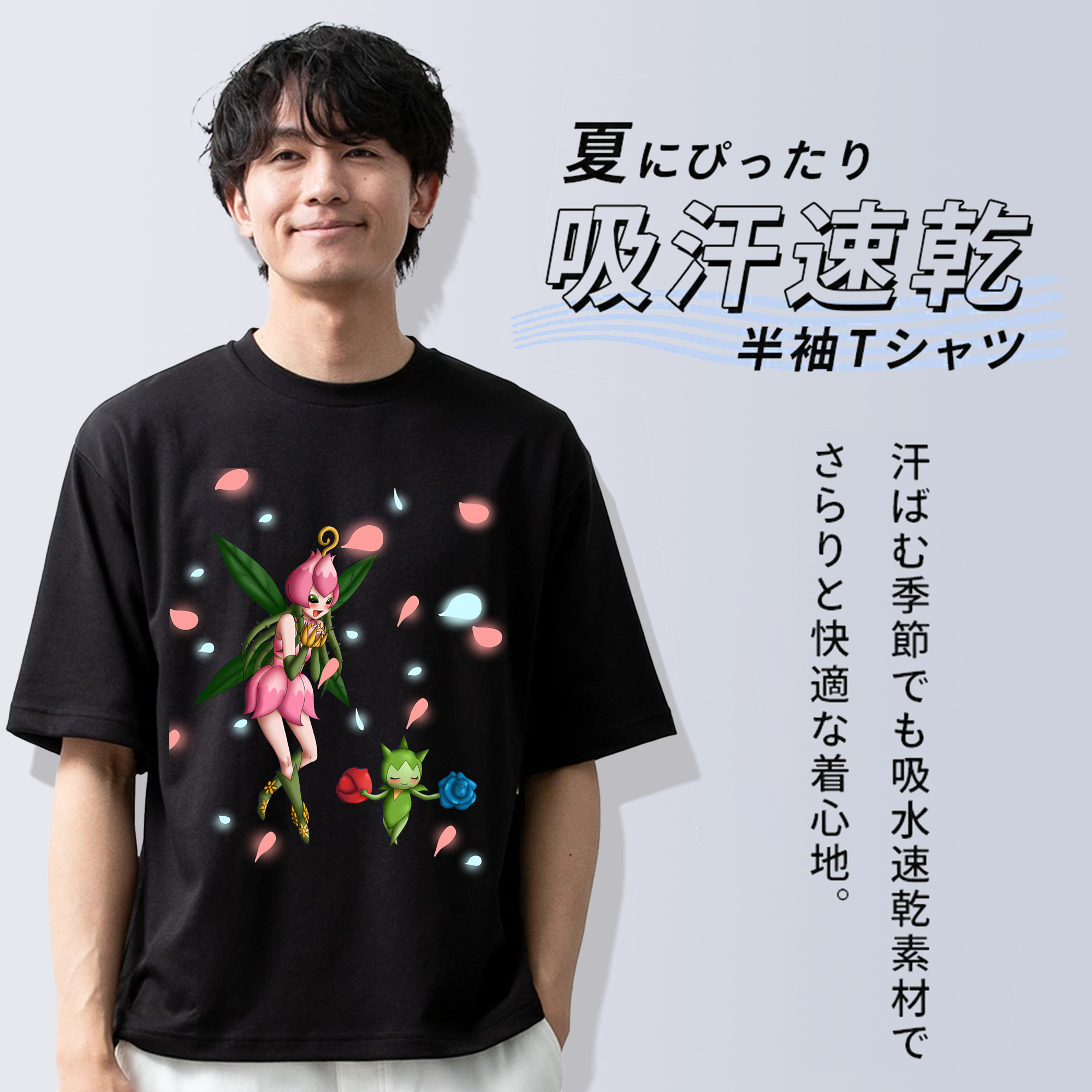 Digimon デジタルモンスター/デジモン 綿100％半袖Tシャツ（フロントプリント）