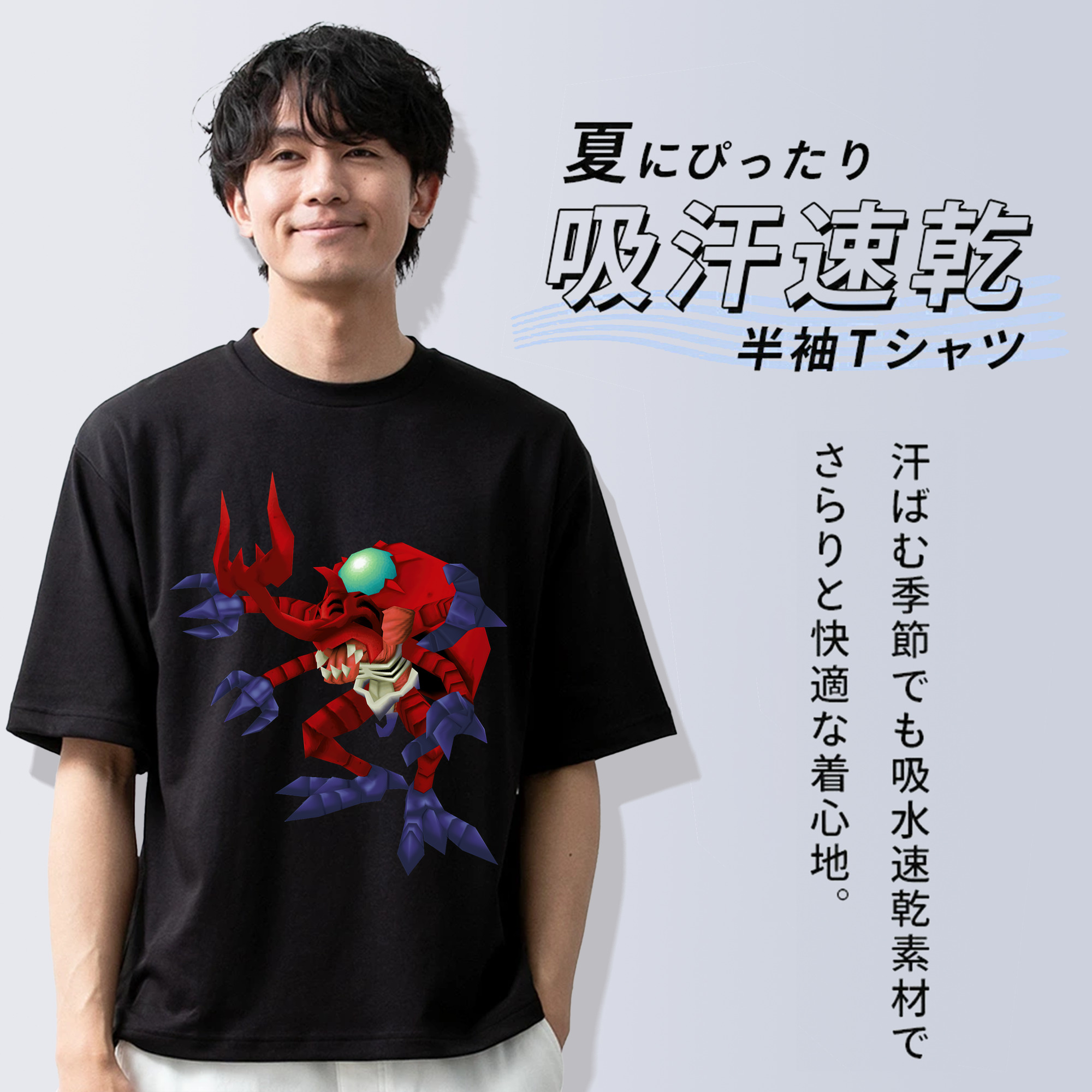 Digimon デジタルモンスター/デジモン 綿100％半袖Tシャツ（フロントプリント）