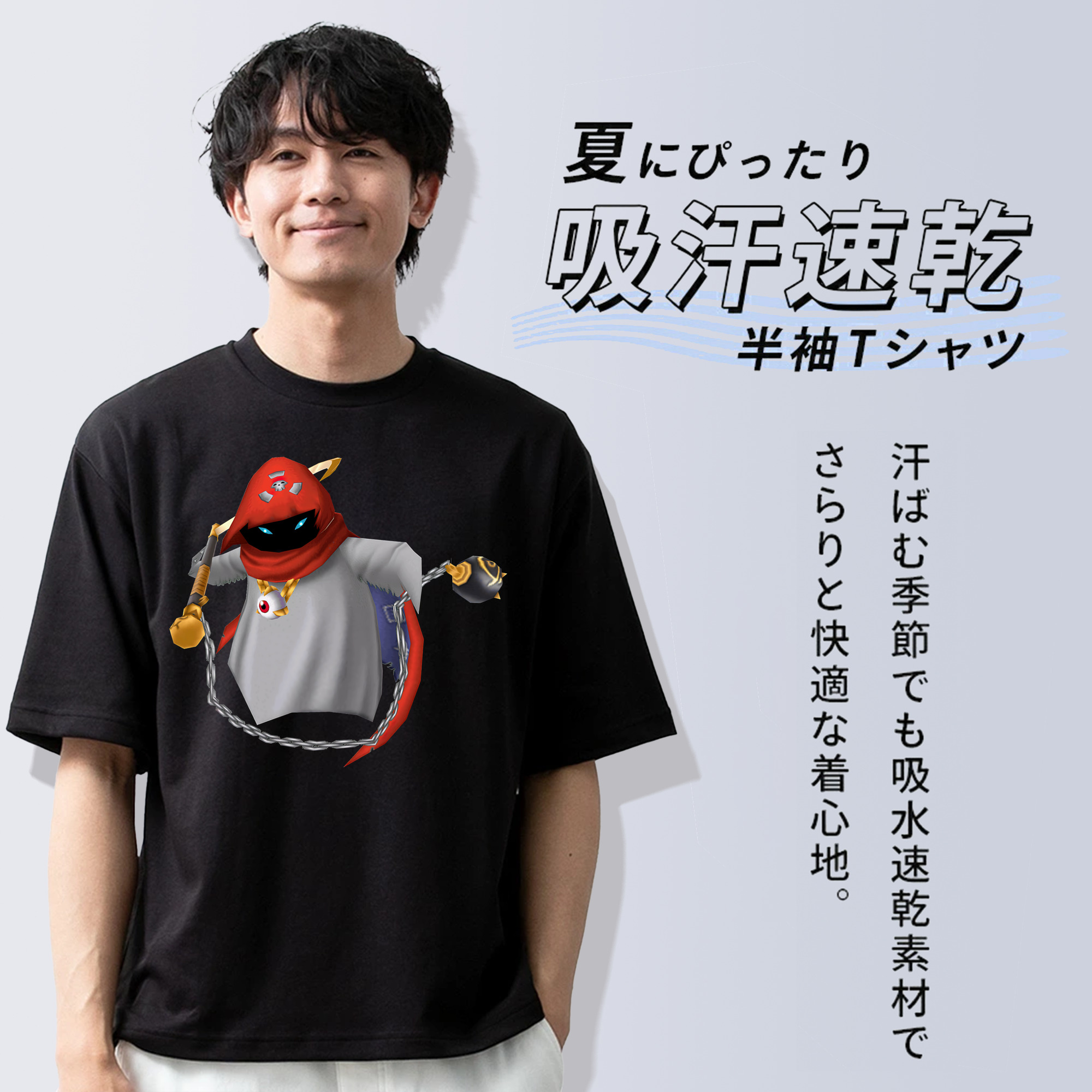 Digimon デジタルモンスター/デジモン 綿100％半袖Tシャツ（フロントプリント）