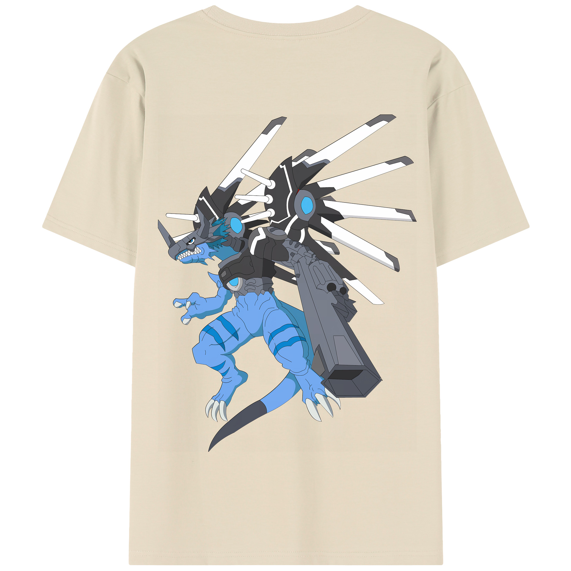 （画像用） Digimon デジタルモンスター/デジモン 綿100％半袖Tシャツ（背面プリント）