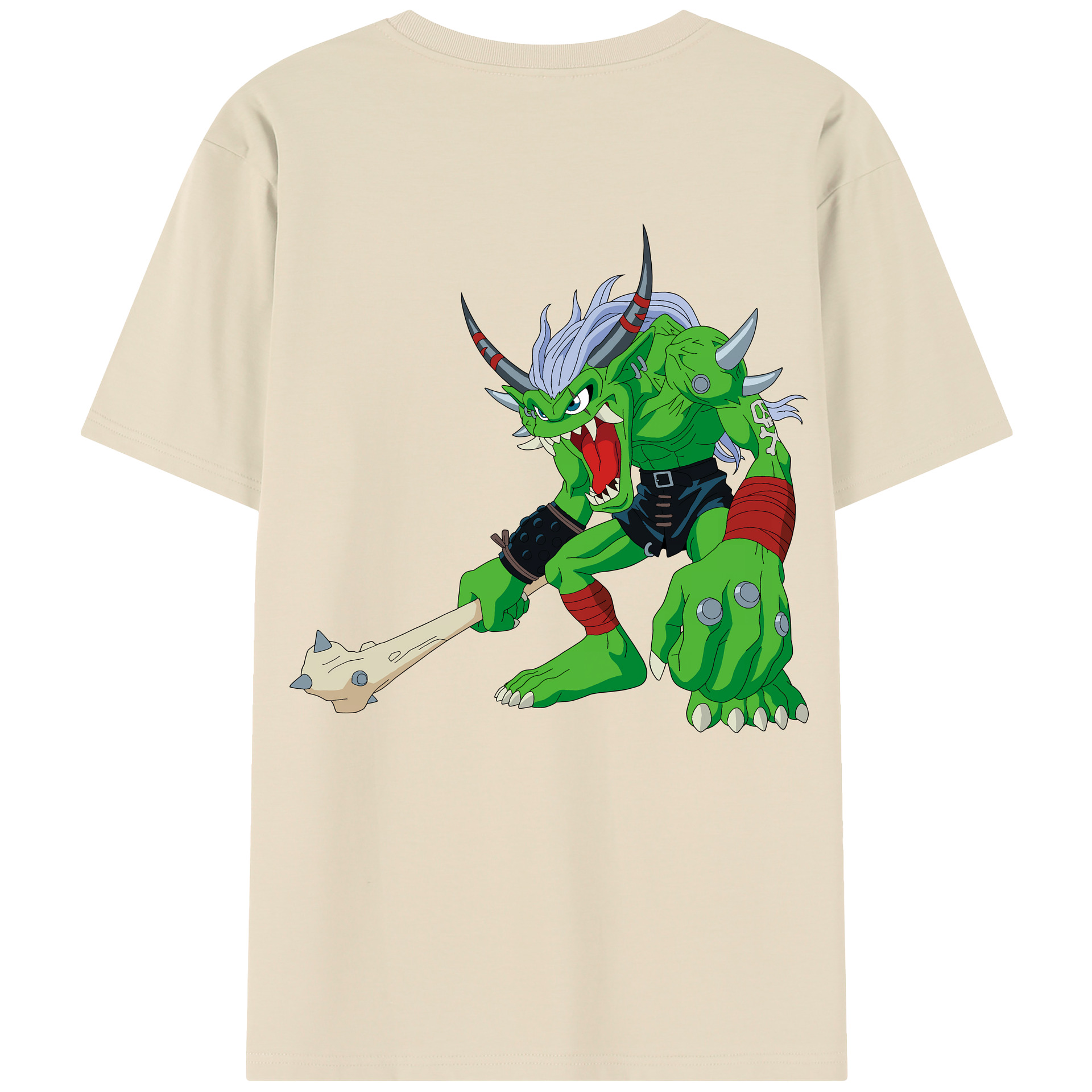 （画像用） Digimon デジタルモンスター/デジモン 綿100％半袖Tシャツ（背面プリント）
