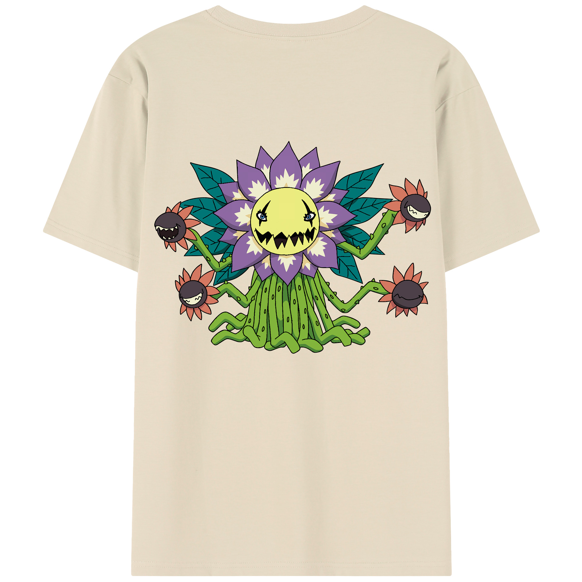 （画像用） Digimon デジタルモンスター/デジモン 綿100％半袖Tシャツ（背面プリント）