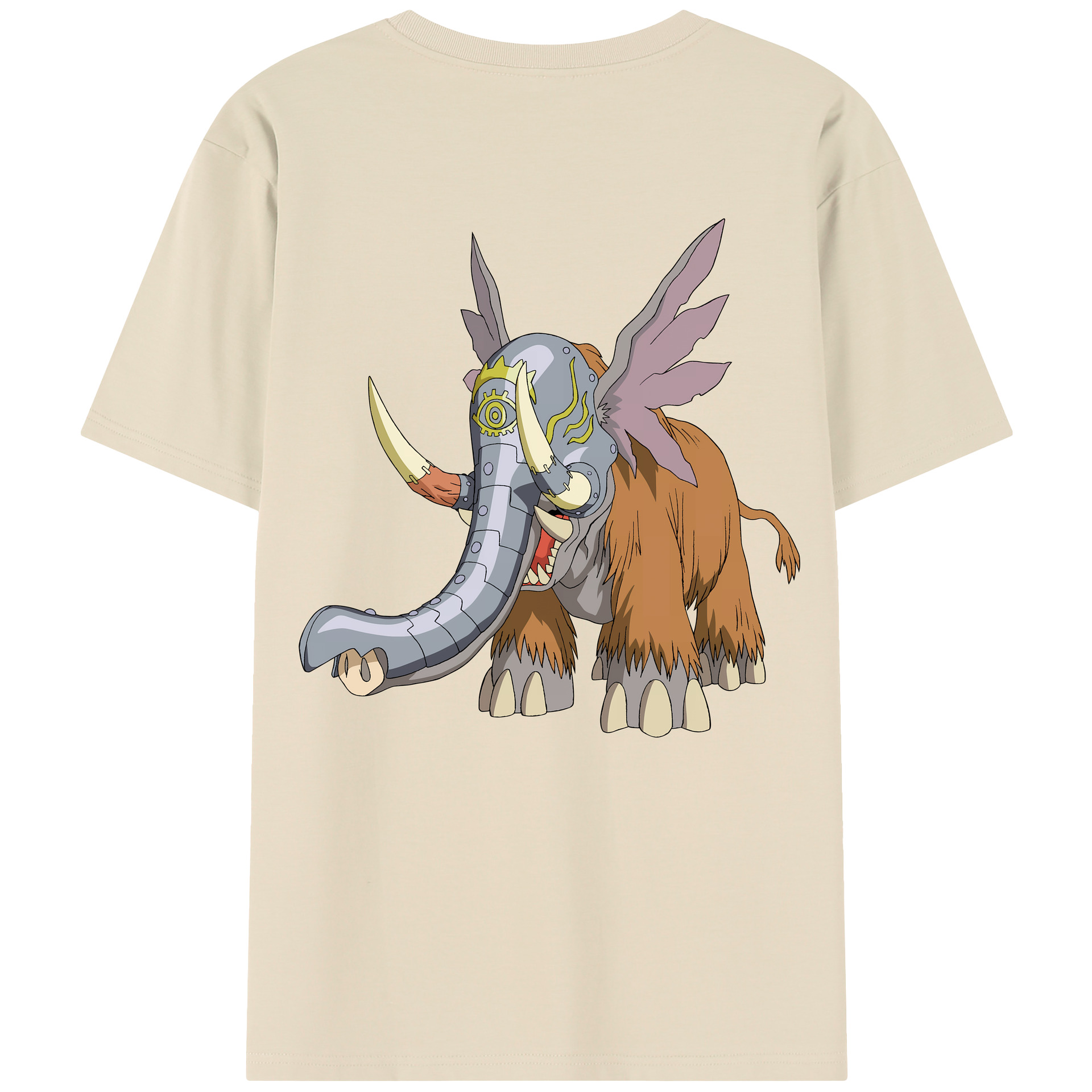 （画像用） Digimon デジタルモンスター/デジモン 綿100％半袖Tシャツ（背面プリント）