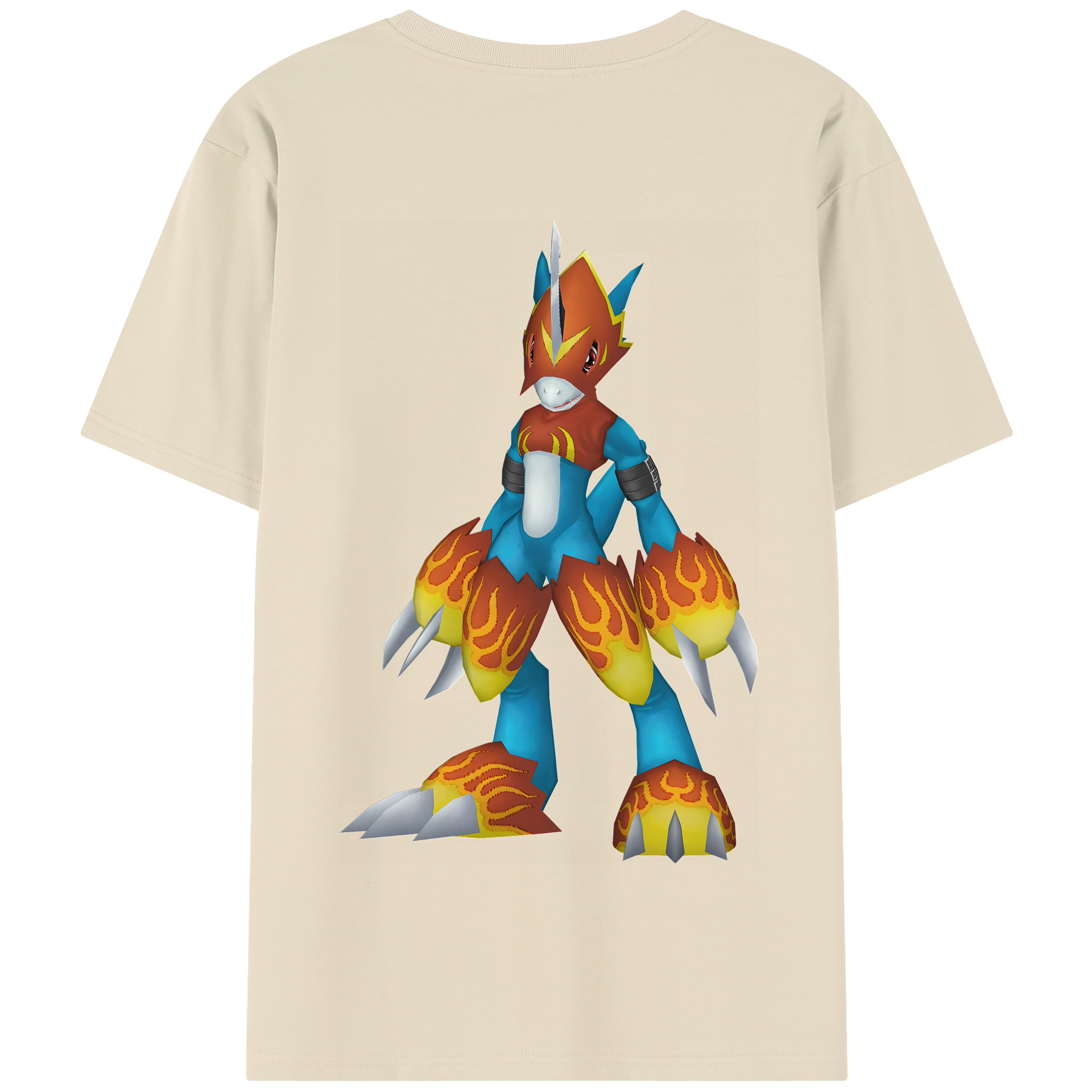（画像用） Digimon デジタルモンスター/デジモン 綿100％半袖Tシャツ（背面プリント）