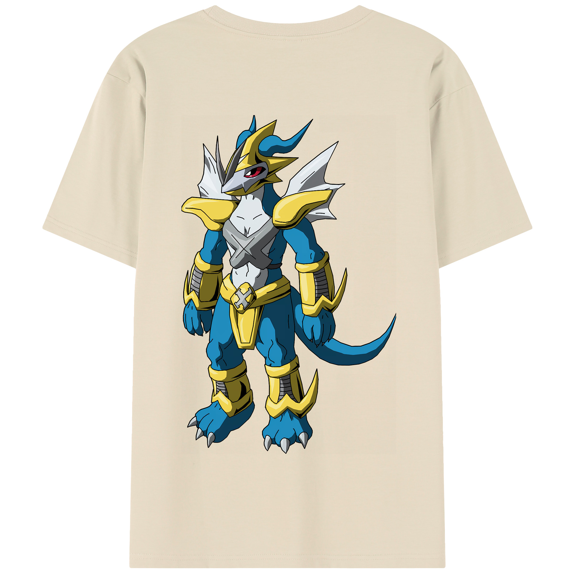 （画像用） Digimon デジタルモンスター/デジモン 綿100％半袖Tシャツ（背面プリント）