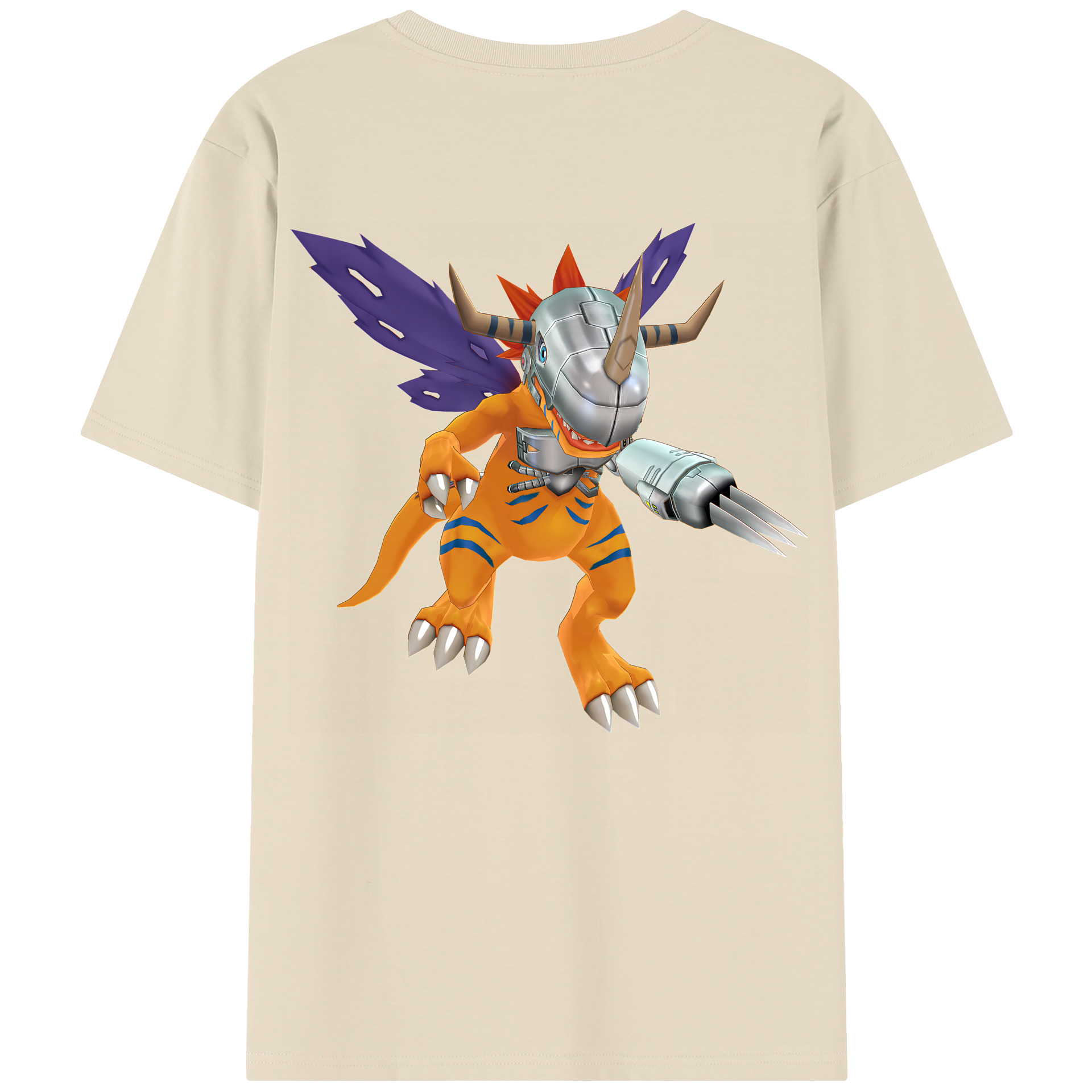 （画像用） Digimon デジタルモンスター/デジモン 綿100％半袖Tシャツ（背面プリント）