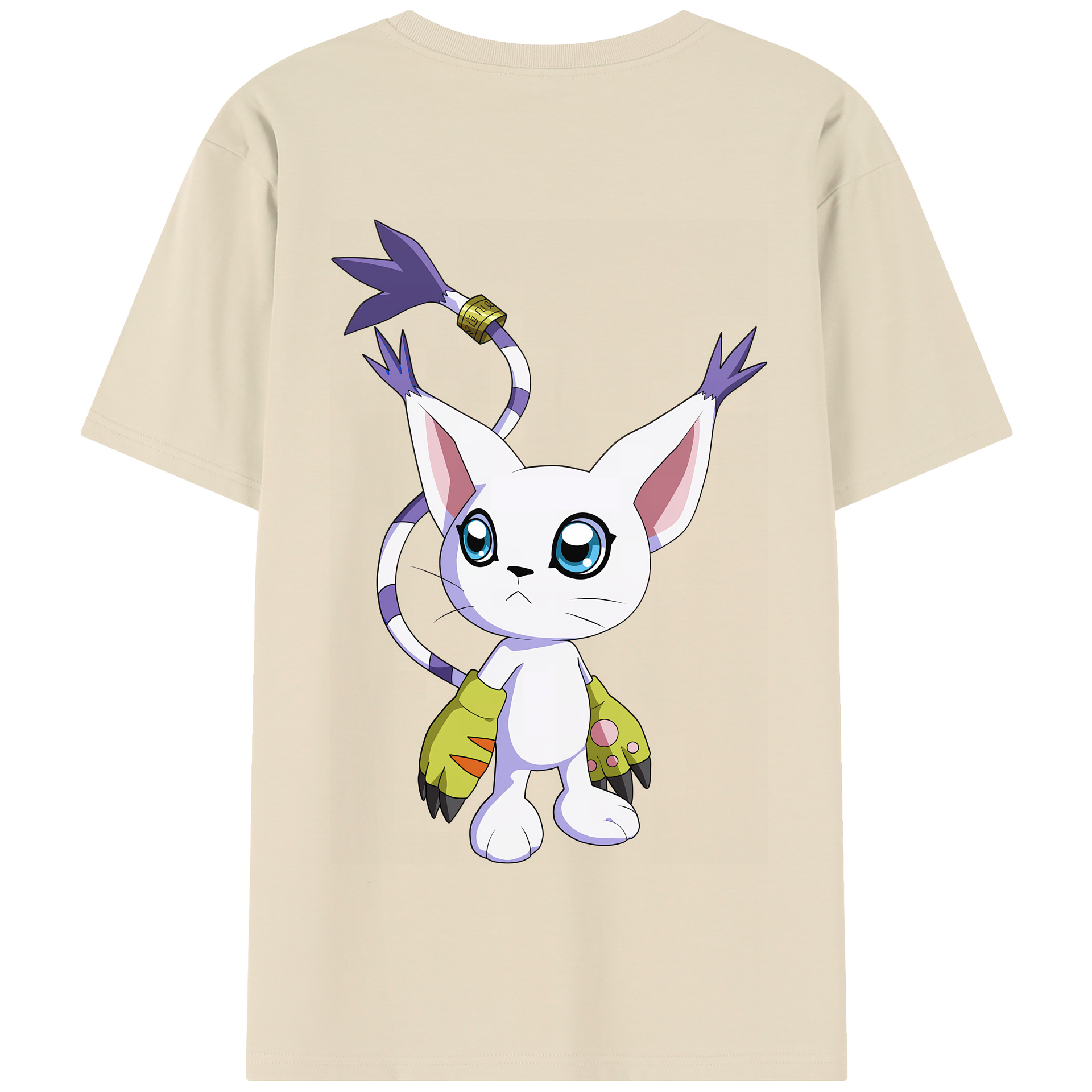 （画像用） Digimon デジタルモンスター/デジモン 綿100％半袖Tシャツ（背面プリント）