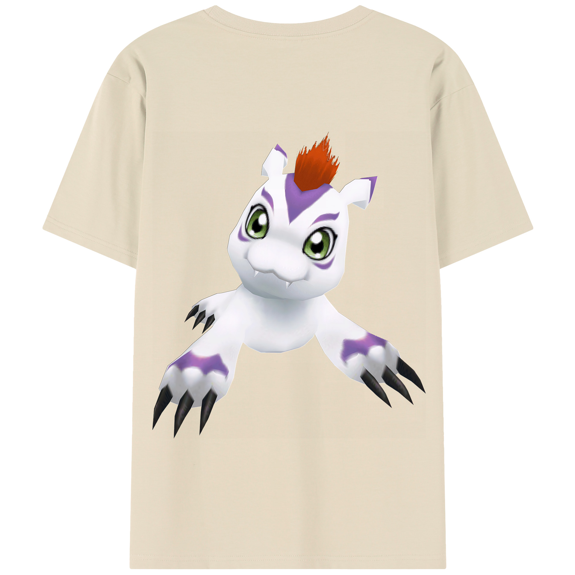 （画像用） Digimon デジタルモンスター/デジモン 綿100％半袖Tシャツ（背面プリント）