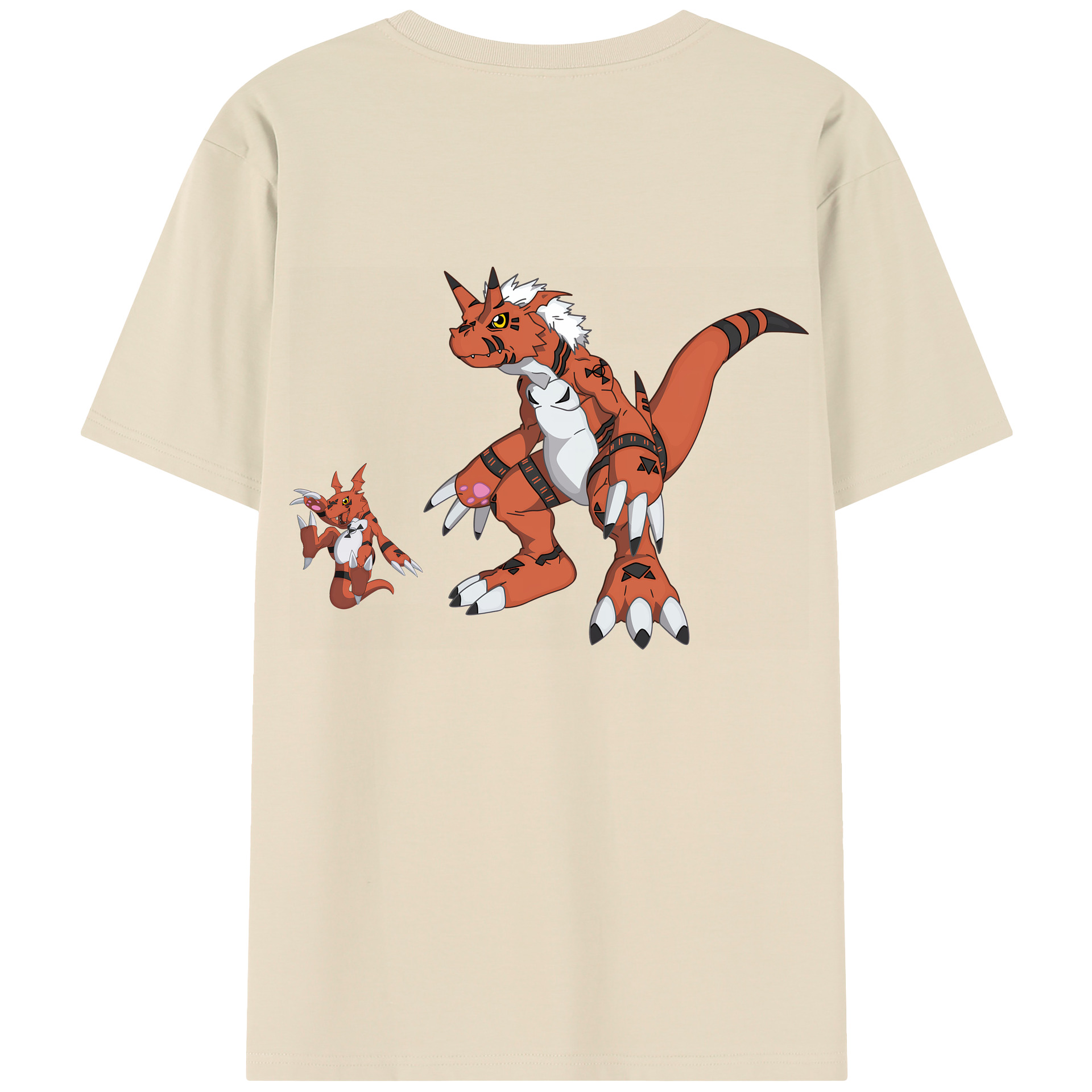 （画像用） Digimon デジタルモンスター/デジモン 綿100％半袖Tシャツ（背面プリント）