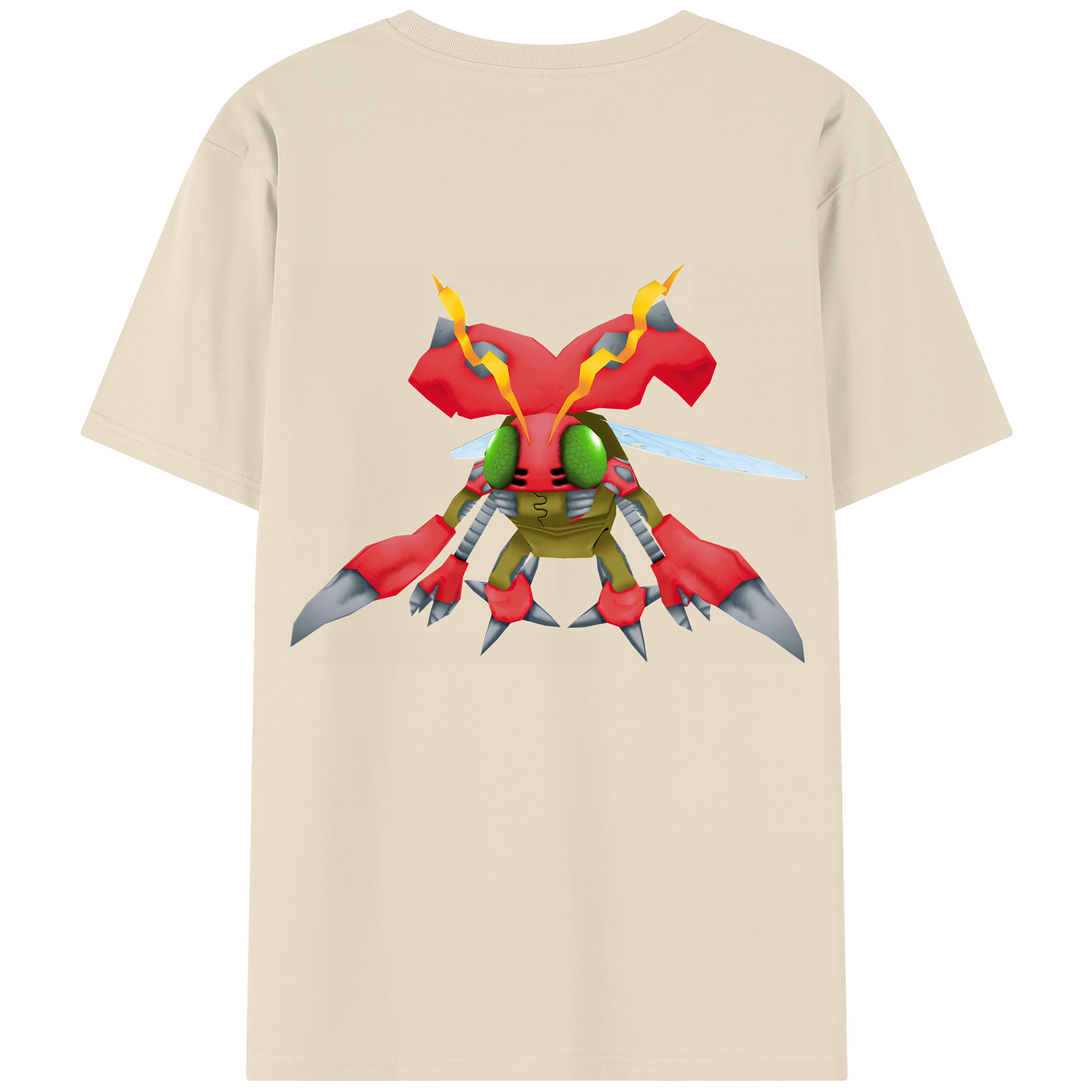 （画像用） Digimon デジタルモンスター/デジモン 綿100％半袖Tシャツ（背面プリント）