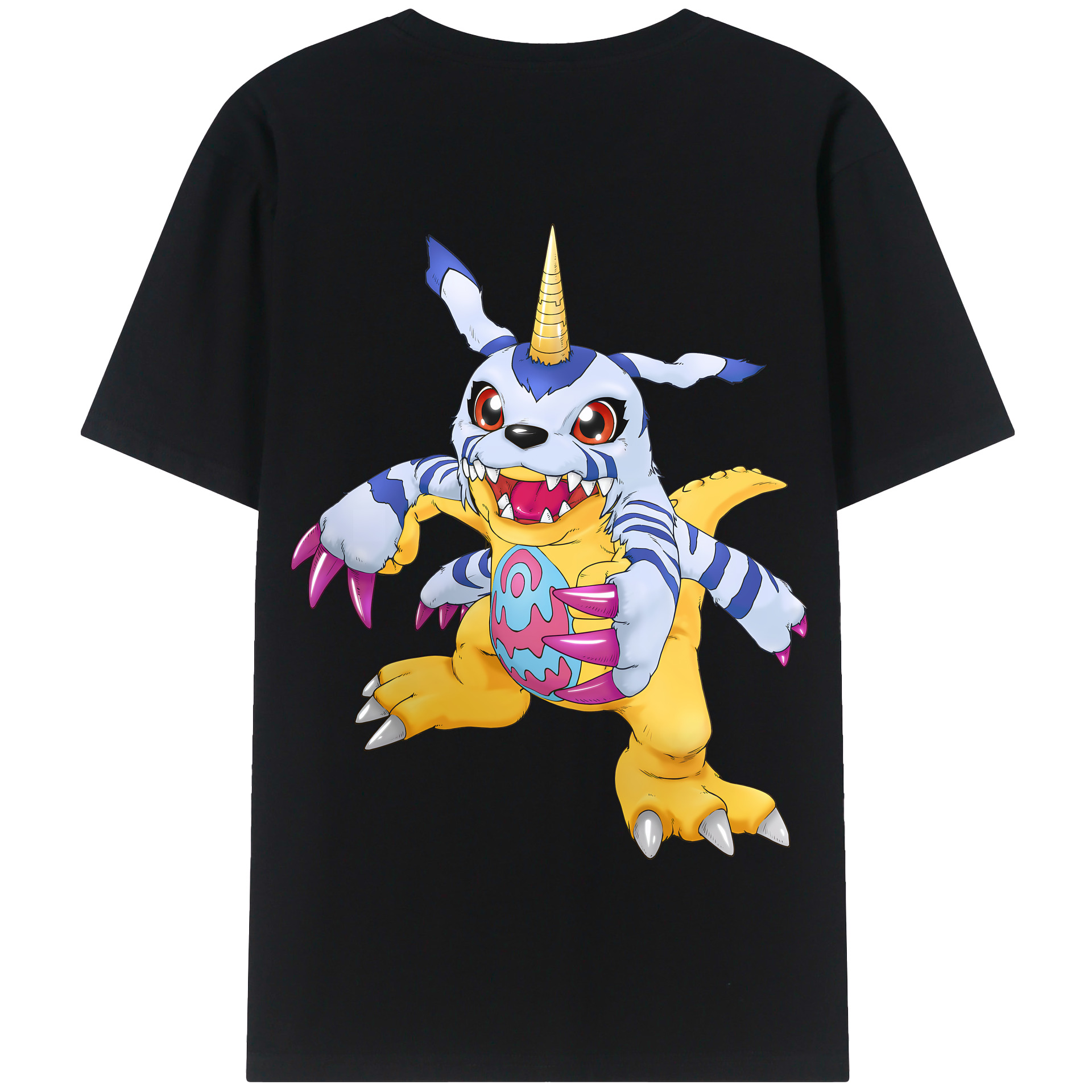 （画像用） Digimon デジタルモンスター/デジモン 綿100％半袖Tシャツ（背面プリント）