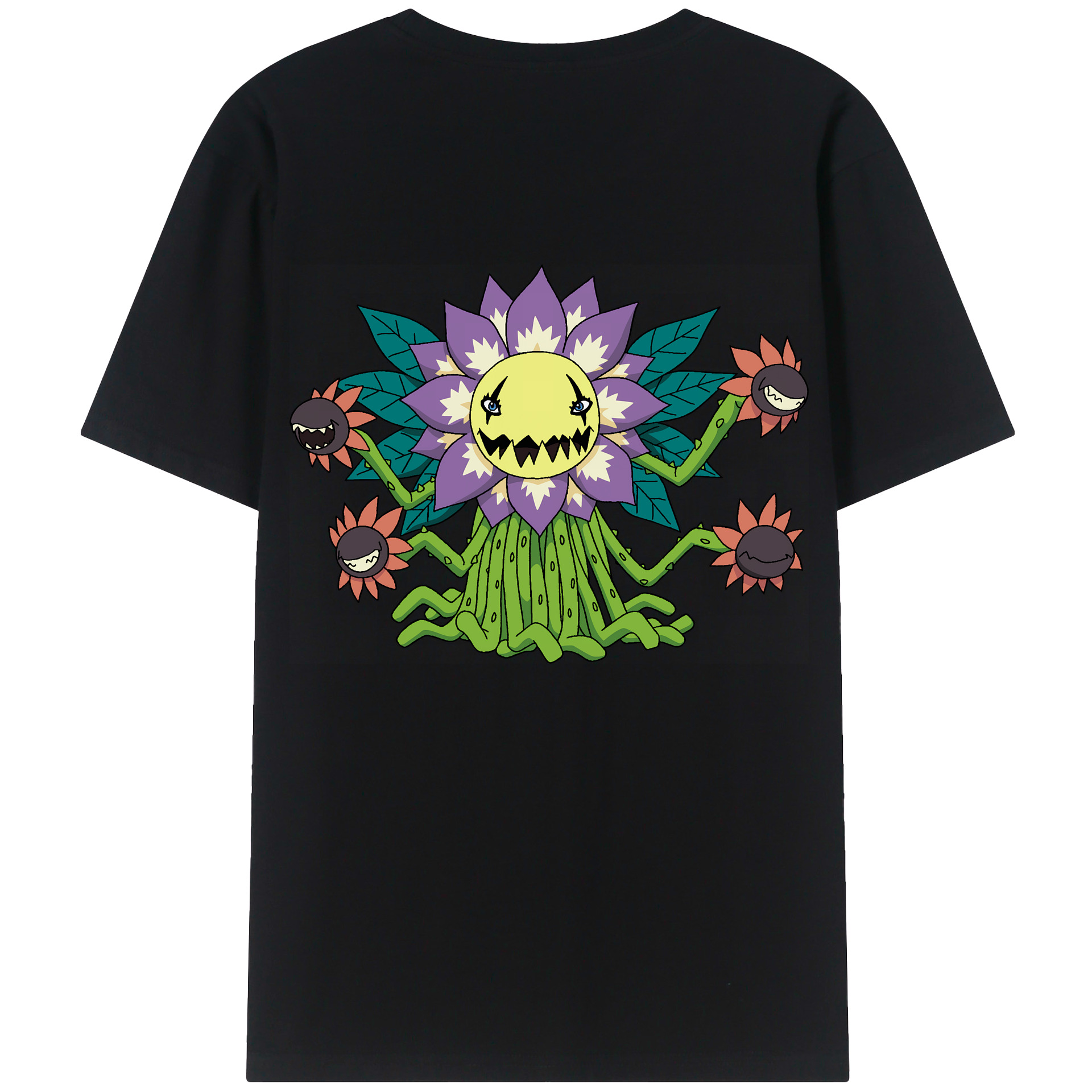 （画像用） Digimon デジタルモンスター/デジモン 綿100％半袖Tシャツ（背面プリント）