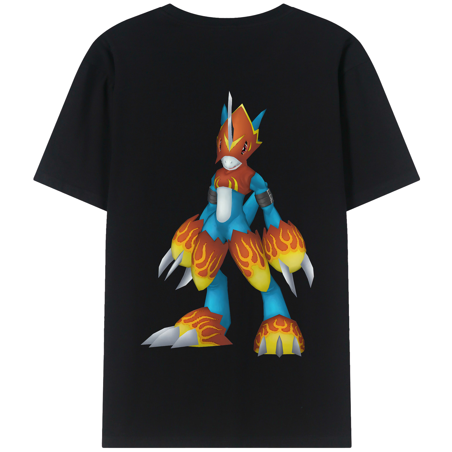 （画像用） Digimon デジタルモンスター/デジモン 綿100％半袖Tシャツ（背面プリント）