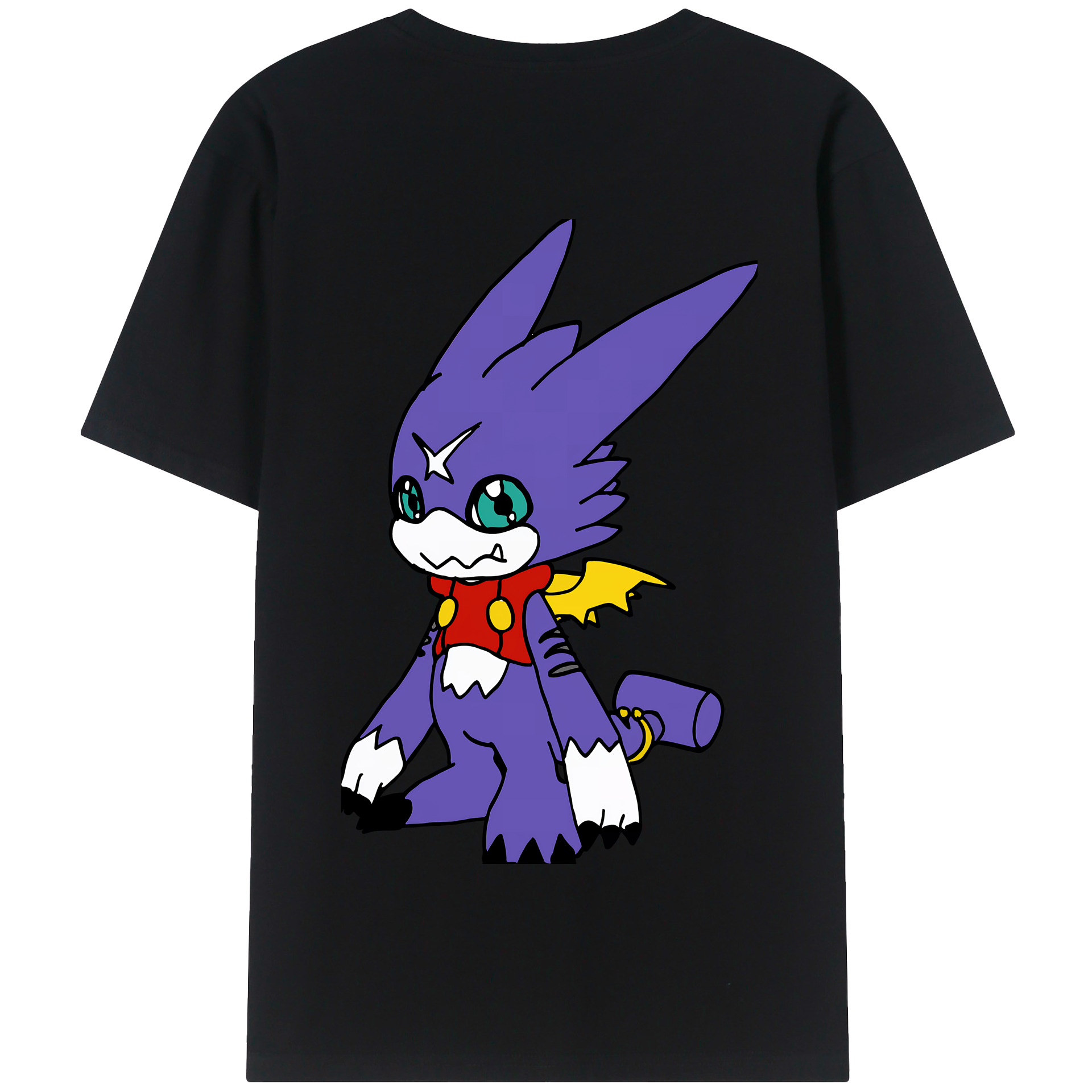 （画像用） Digimon デジタルモンスター/デジモン 綿100％半袖Tシャツ（背面プリント）