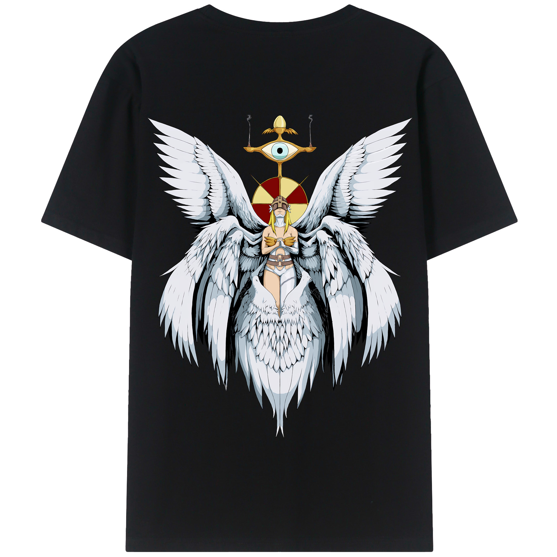 （画像用） Digimon デジタルモンスター/デジモン 綿100％半袖Tシャツ（背面プリント）