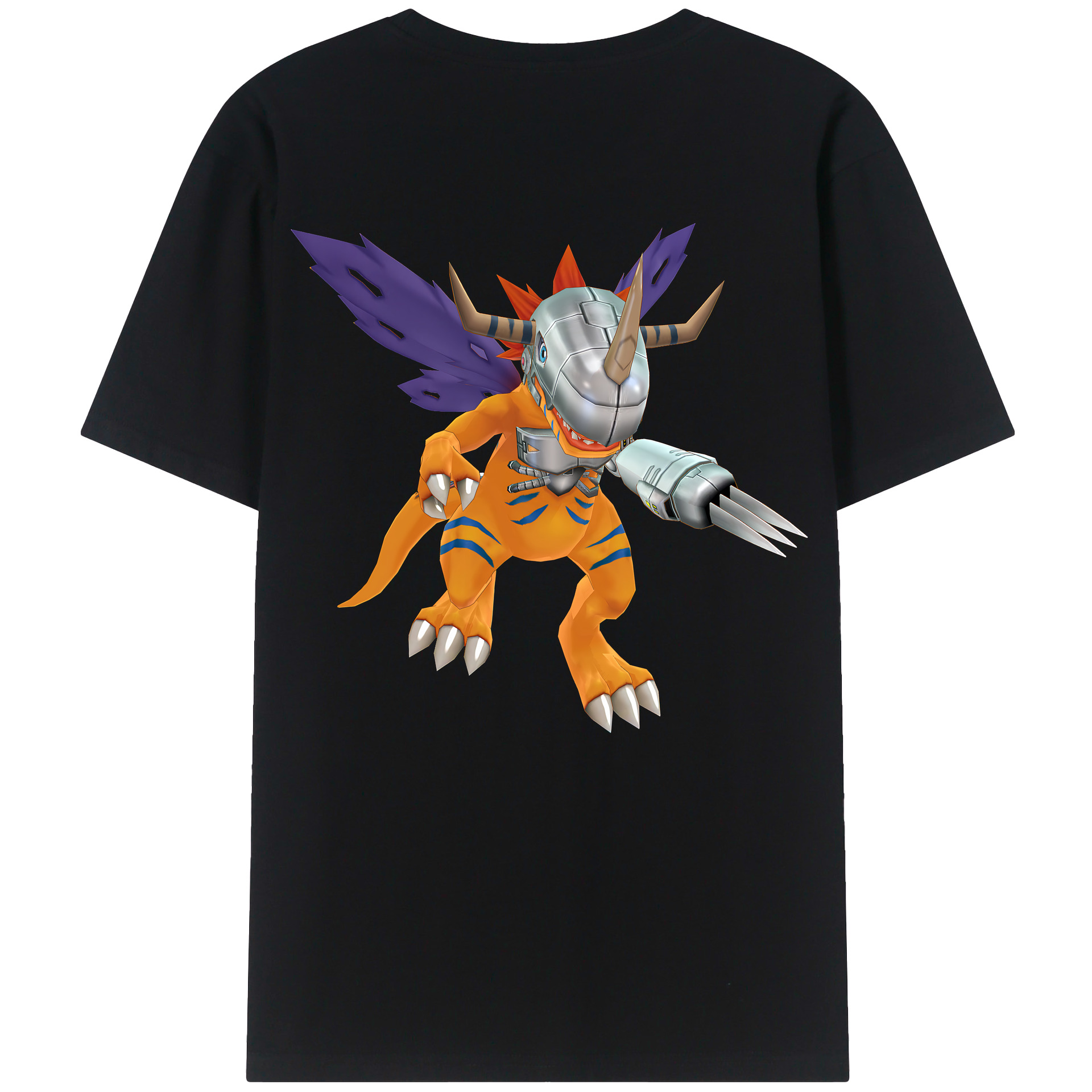 （画像用） Digimon デジタルモンスター/デジモン 綿100％半袖Tシャツ（背面プリント）