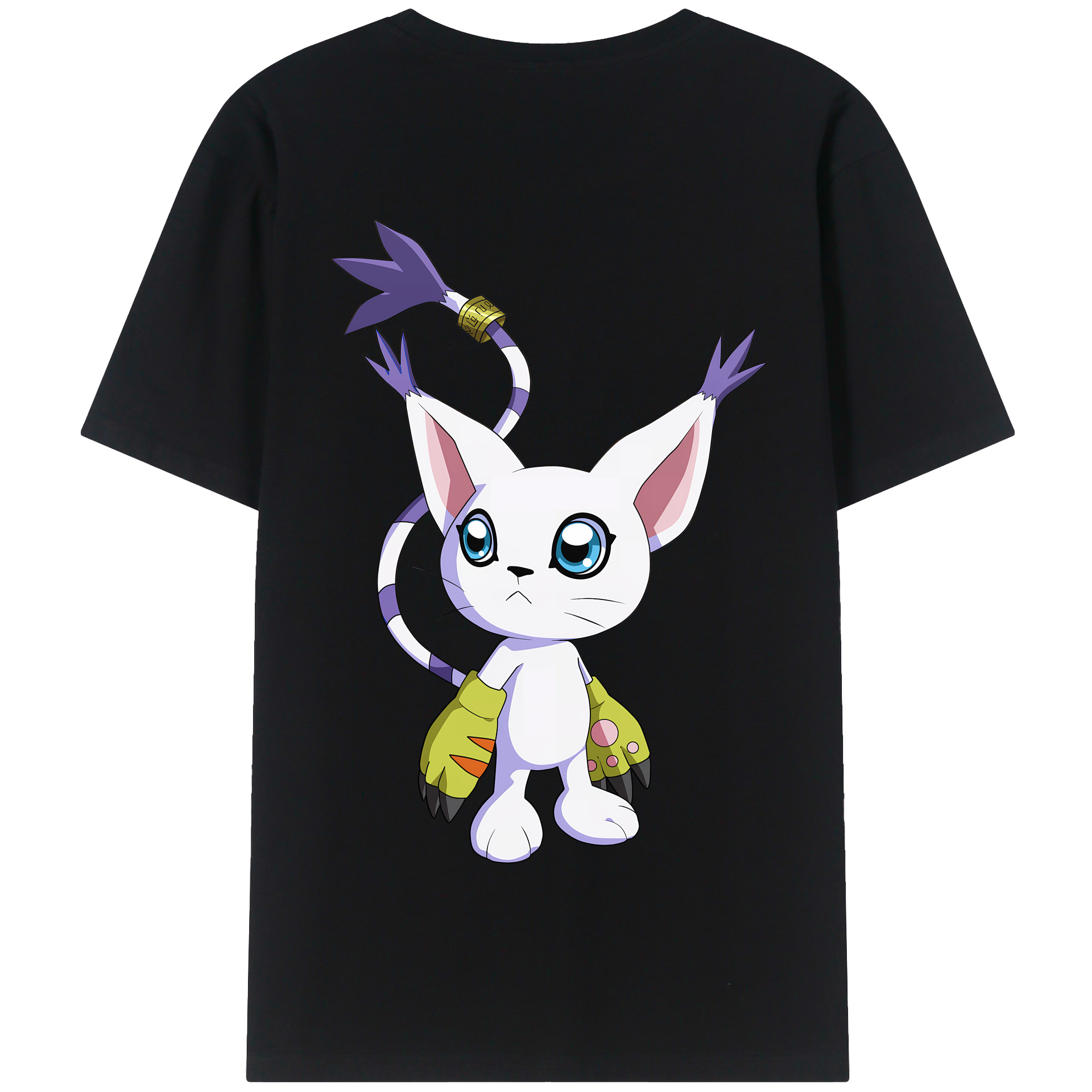 （画像用） Digimon デジタルモンスター/デジモン 綿100％半袖Tシャツ（背面プリント）