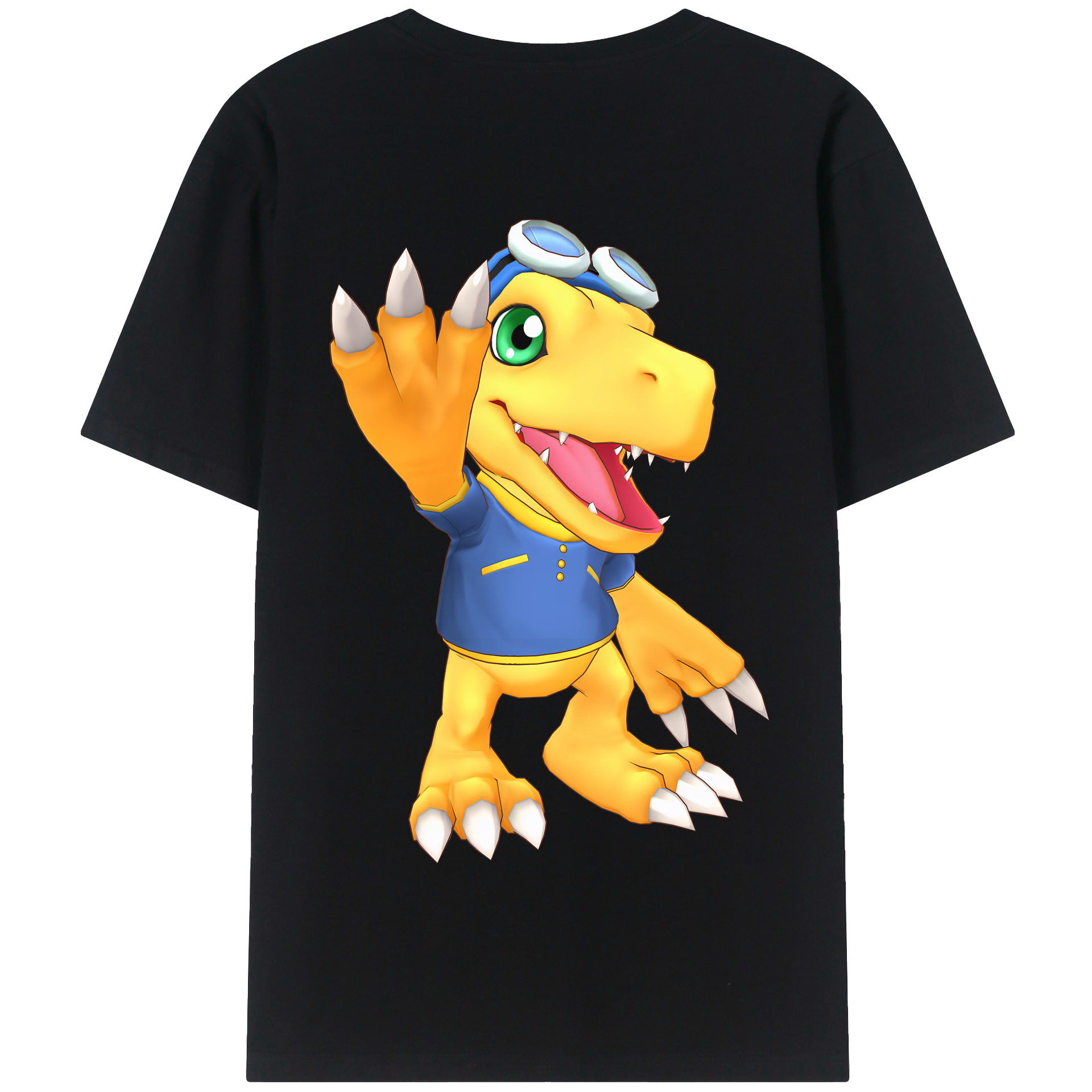 （画像用） Digimon デジタルモンスター/デジモン 綿100％半袖Tシャツ（背面プリント）