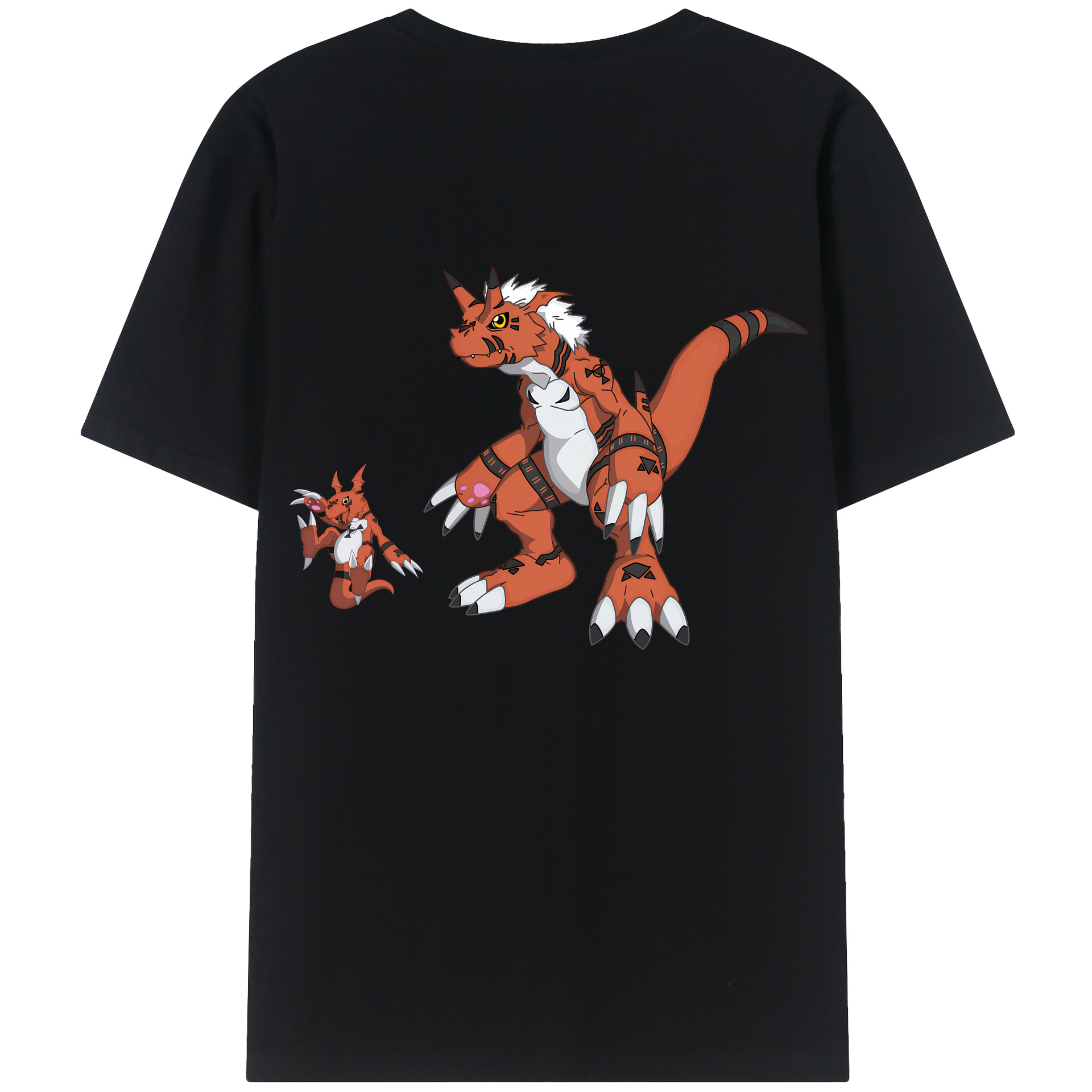 （画像用） Digimon デジタルモンスター/デジモン 綿100％半袖Tシャツ（背面プリント）