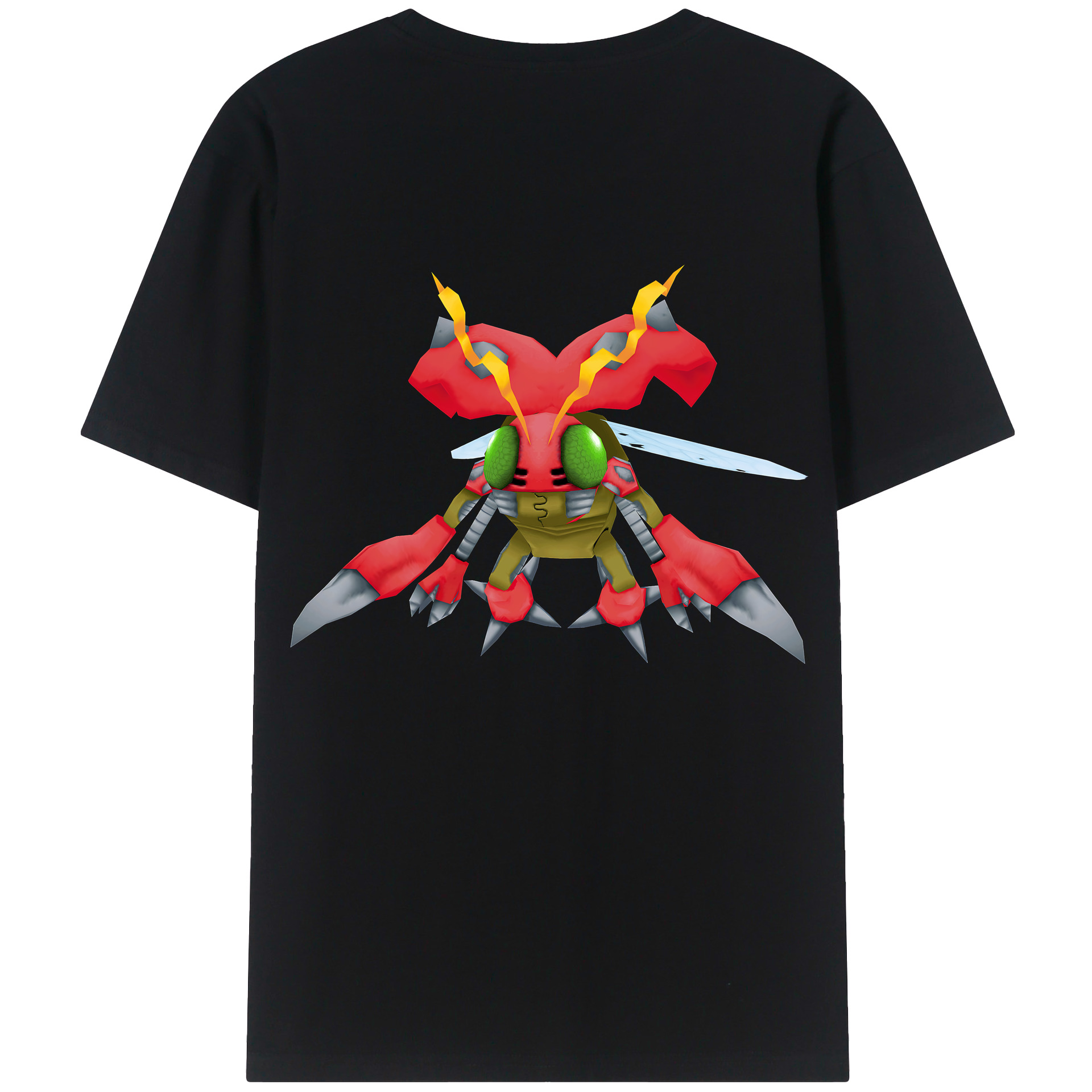 （画像用） Digimon デジタルモンスター/デジモン 綿100％半袖Tシャツ（背面プリント）