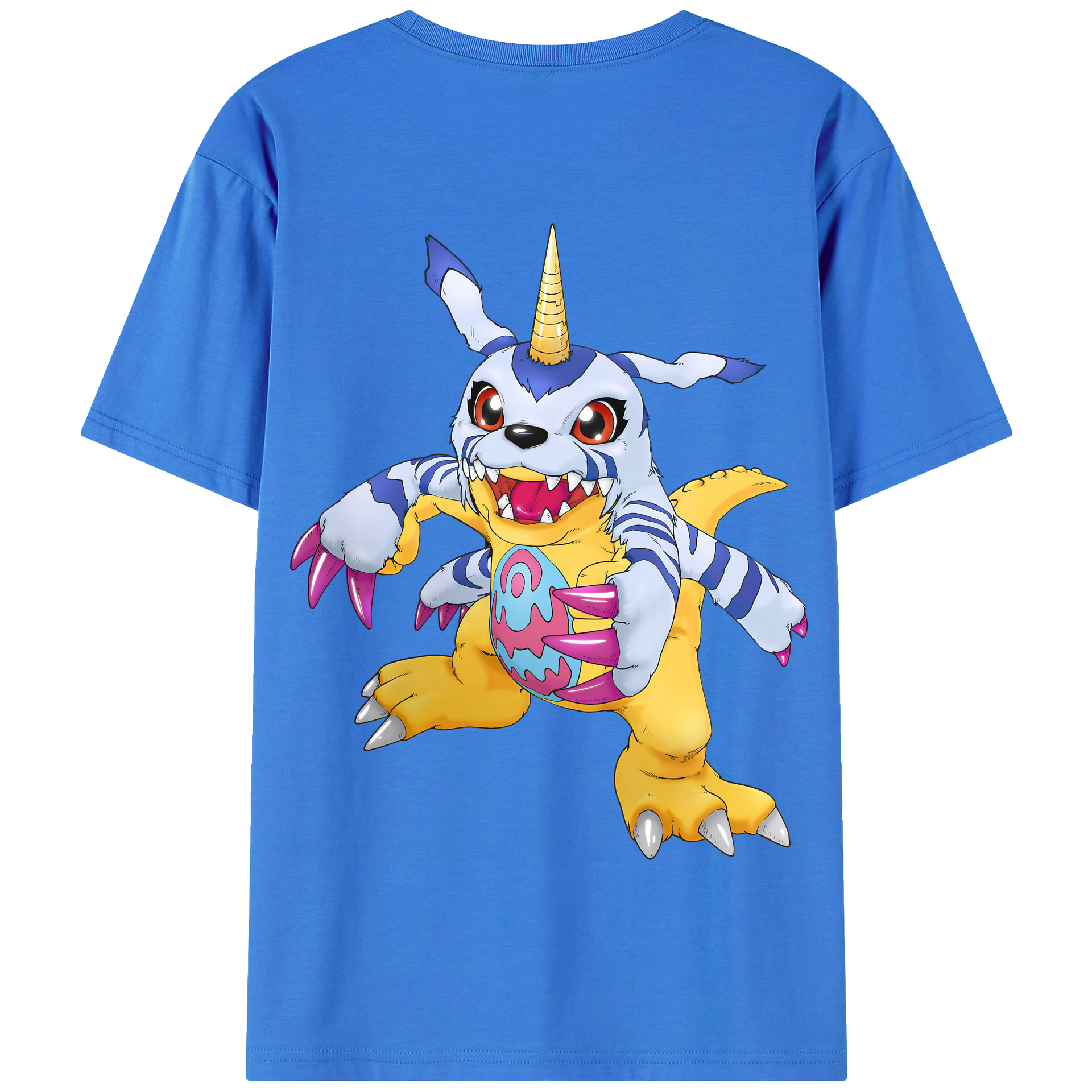 （画像用） Digimon デジタルモンスター/デジモン 綿100％半袖Tシャツ（背面プリント）