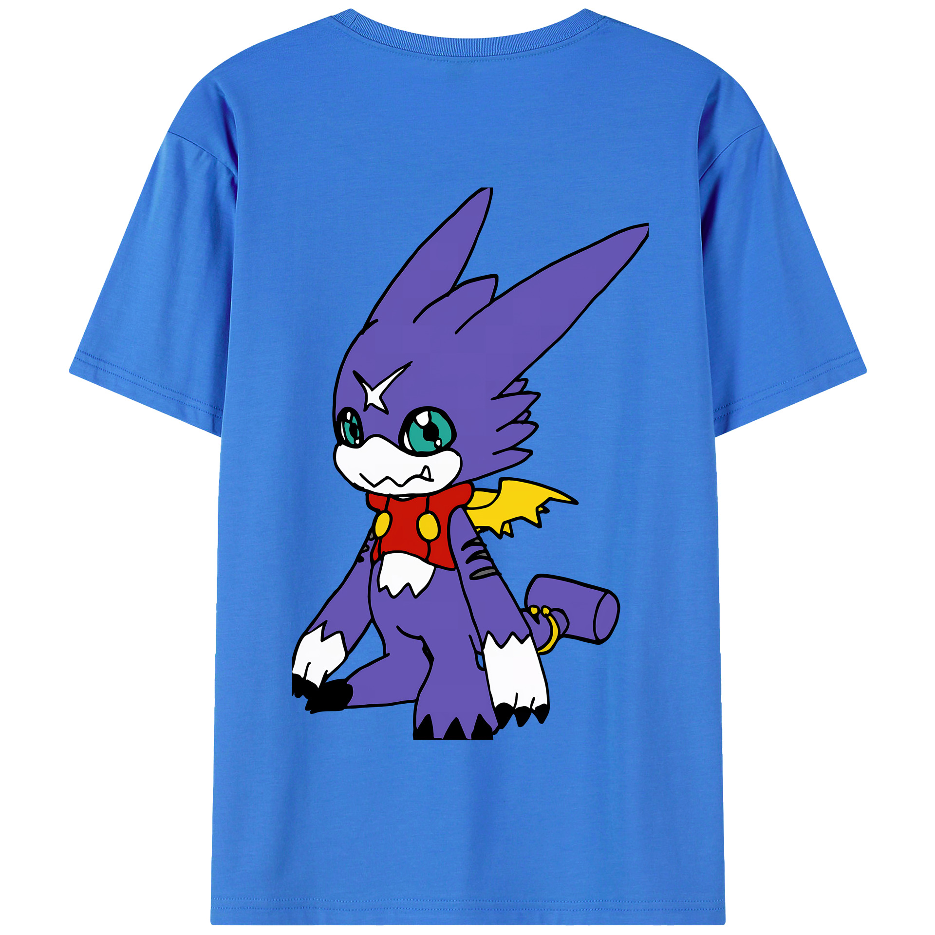 （画像用） Digimon デジタルモンスター/デジモン 綿100％半袖Tシャツ（背面プリント）