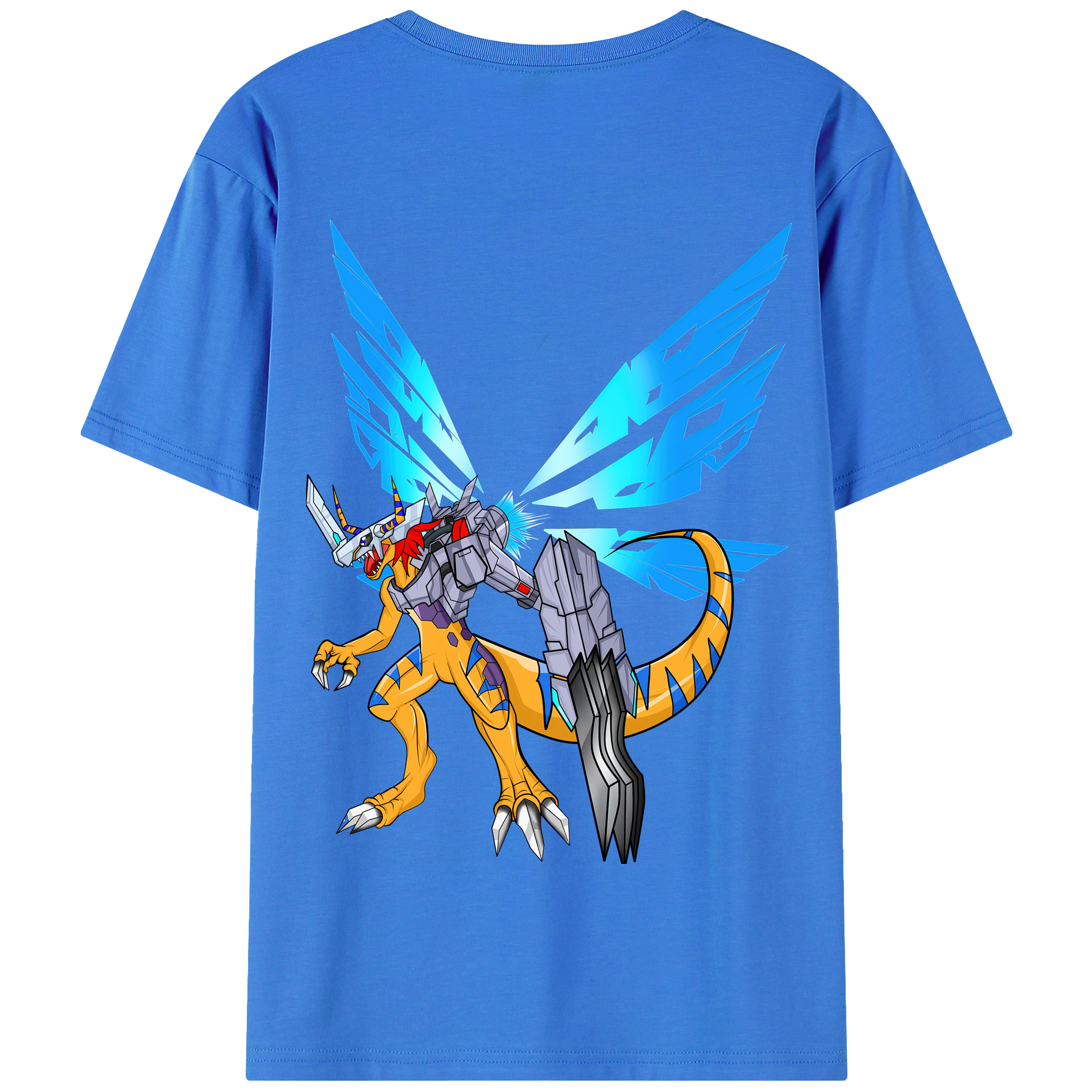 （画像用） Digimon デジタルモンスター/デジモン 綿100％半袖Tシャツ（背面プリント）