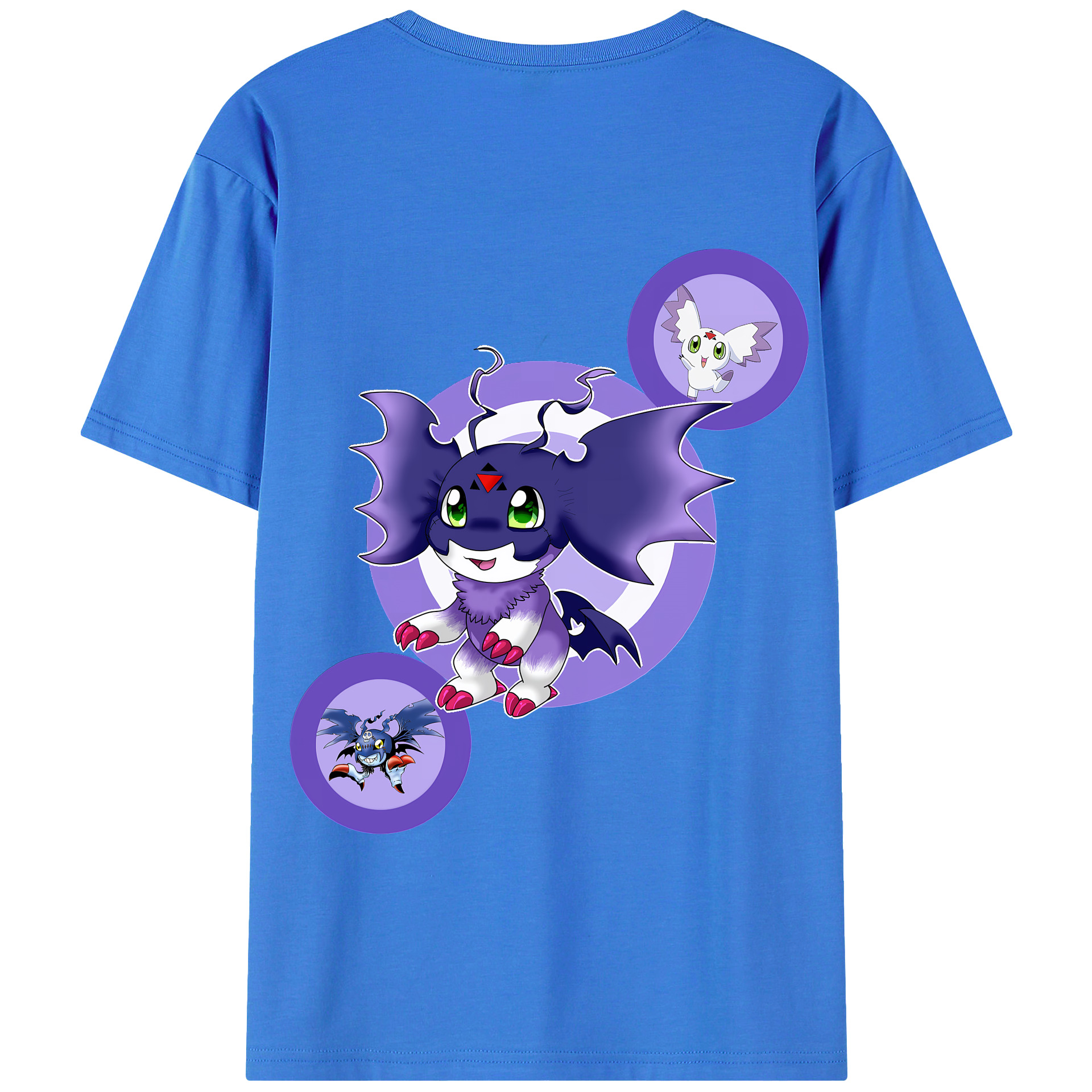 （画像用） Digimon デジタルモンスター/デジモン 綿100％半袖Tシャツ（背面プリント）