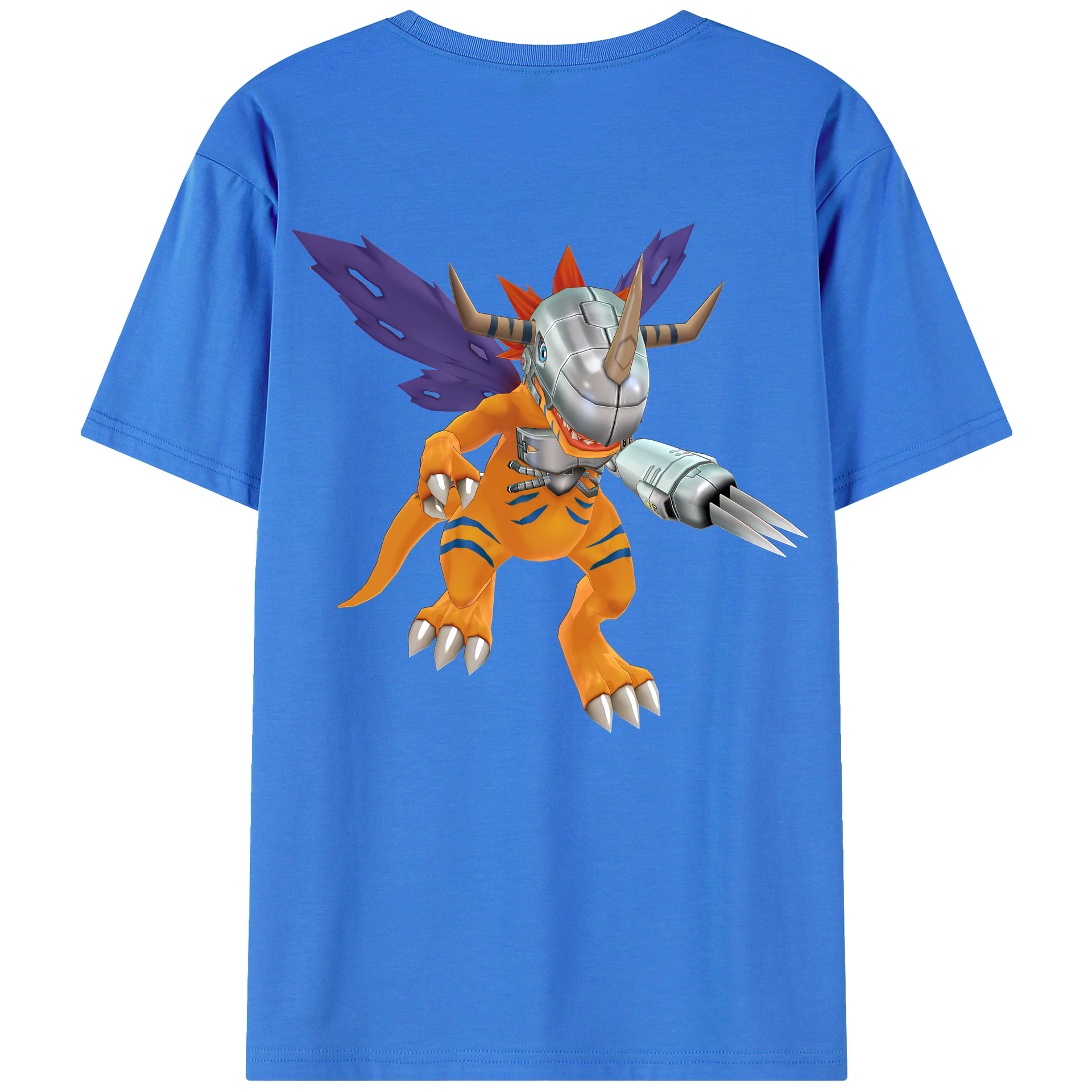 （画像用） Digimon デジタルモンスター/デジモン 綿100％半袖Tシャツ（背面プリント）