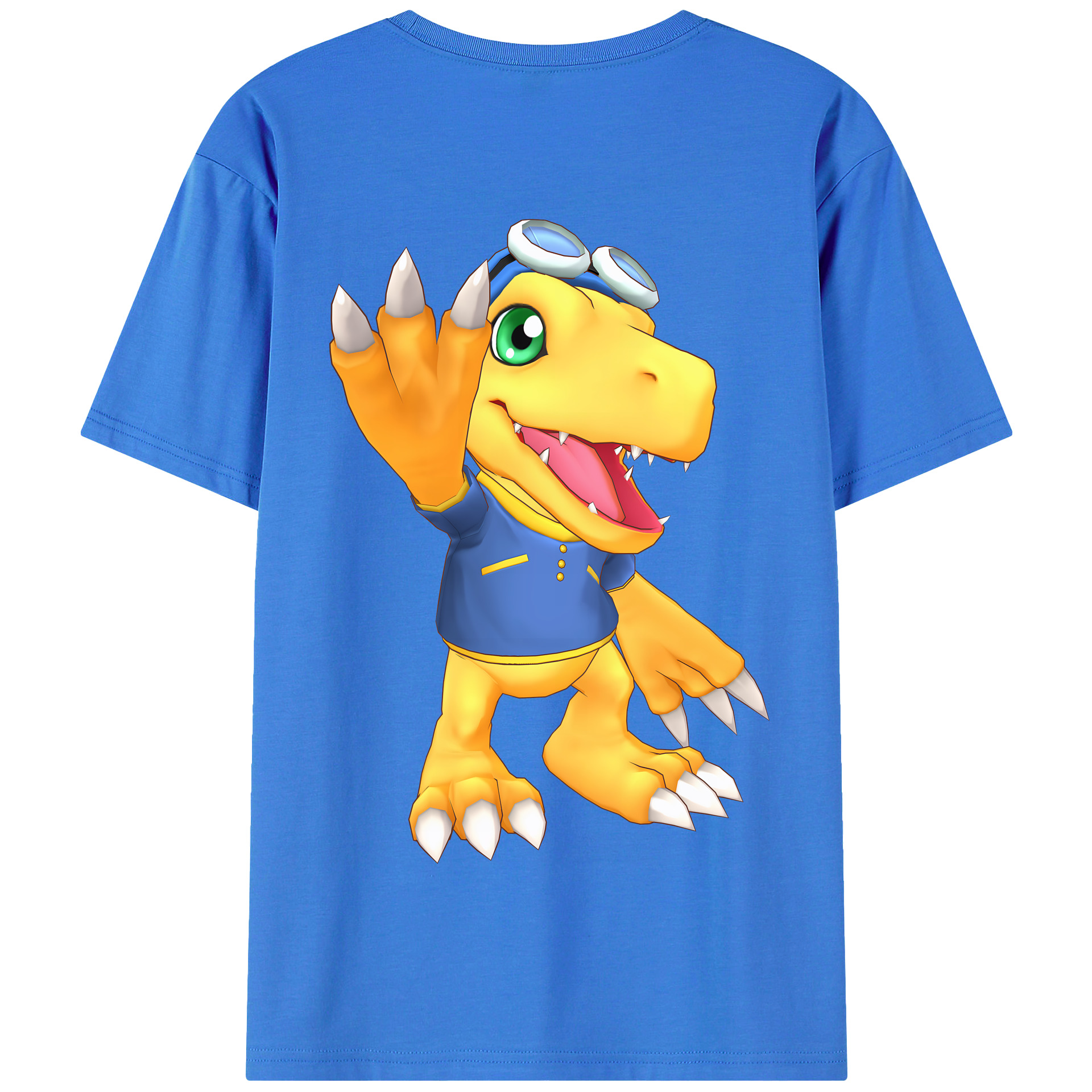 （画像用） Digimon デジタルモンスター/デジモン 綿100％半袖Tシャツ（背面プリント）