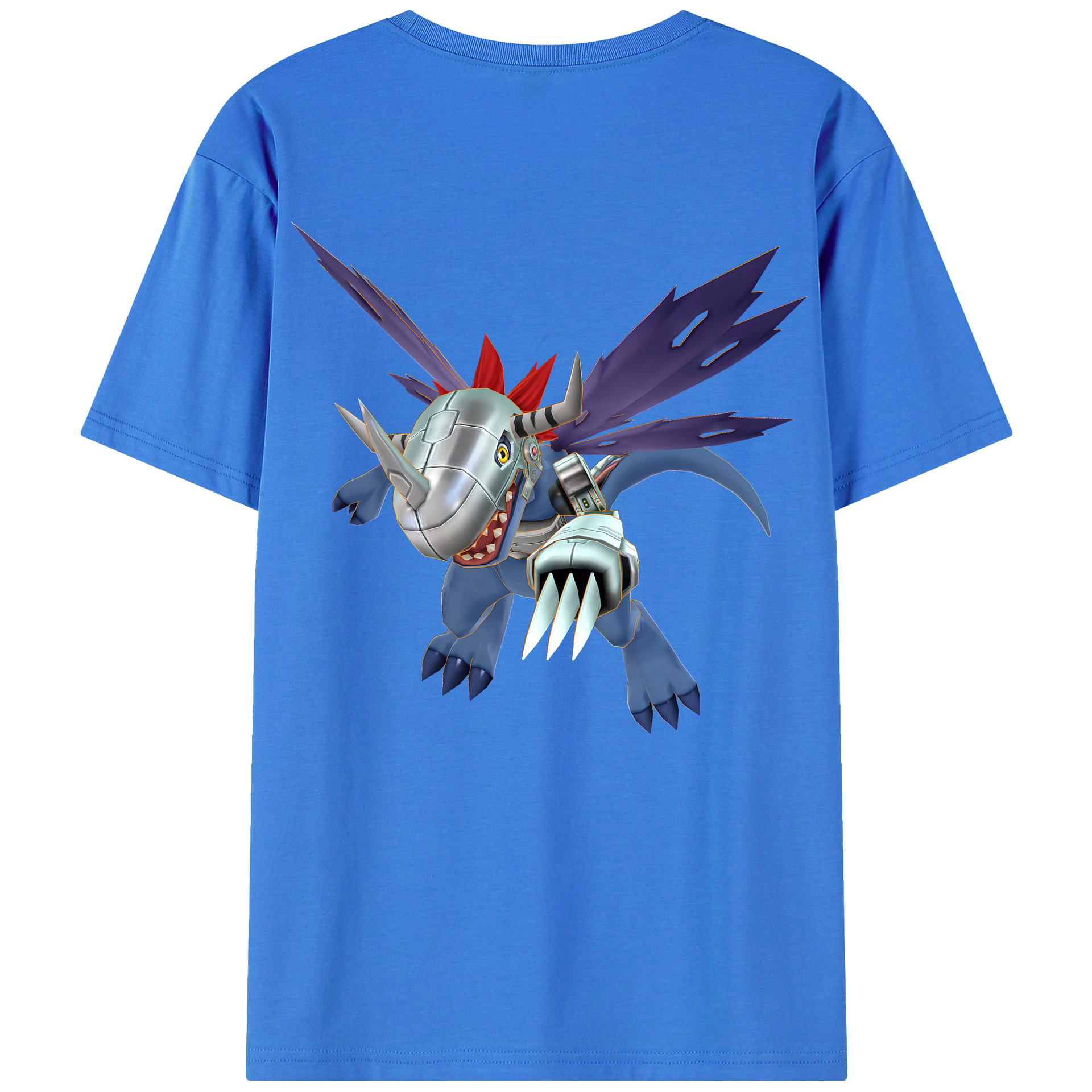（画像用） Digimon デジタルモンスター/デジモン 綿100％半袖Tシャツ（背面プリント）