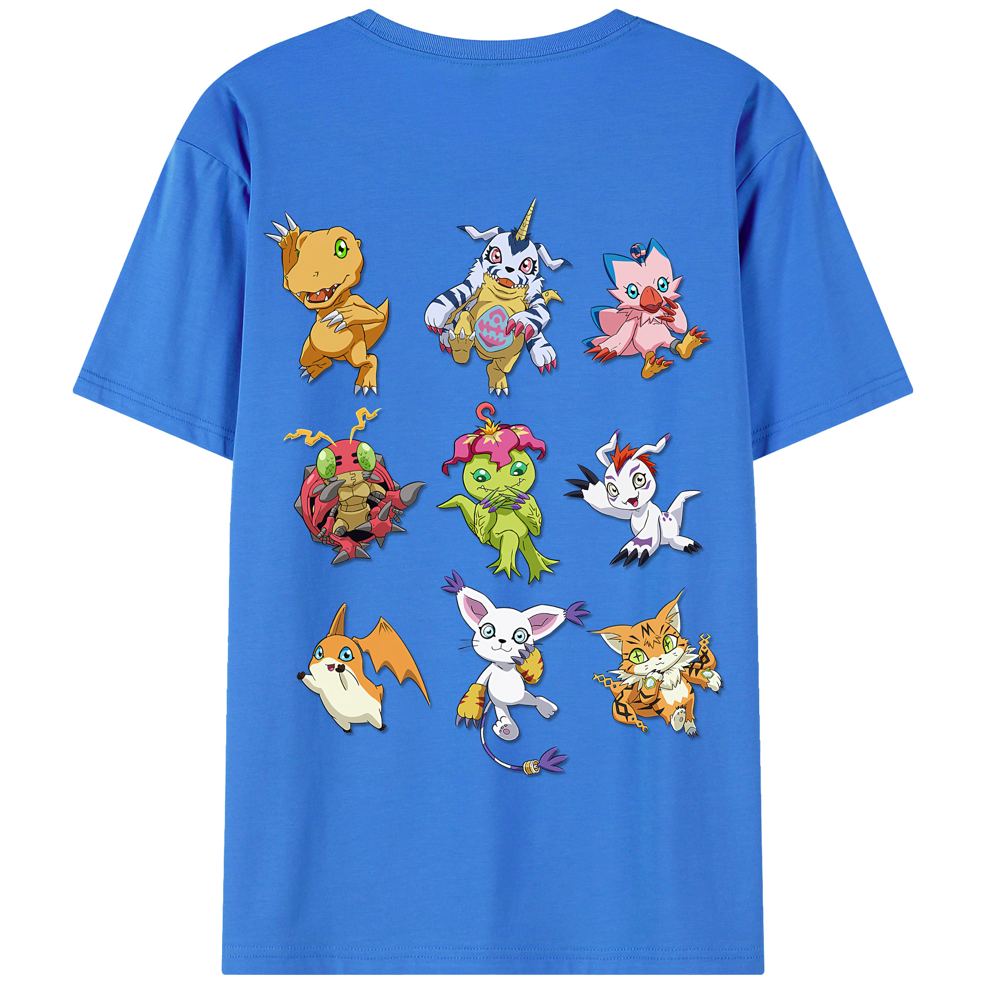 （画像用） Digimon デジタルモンスター/デジモン 綿100％半袖Tシャツ（背面プリント）