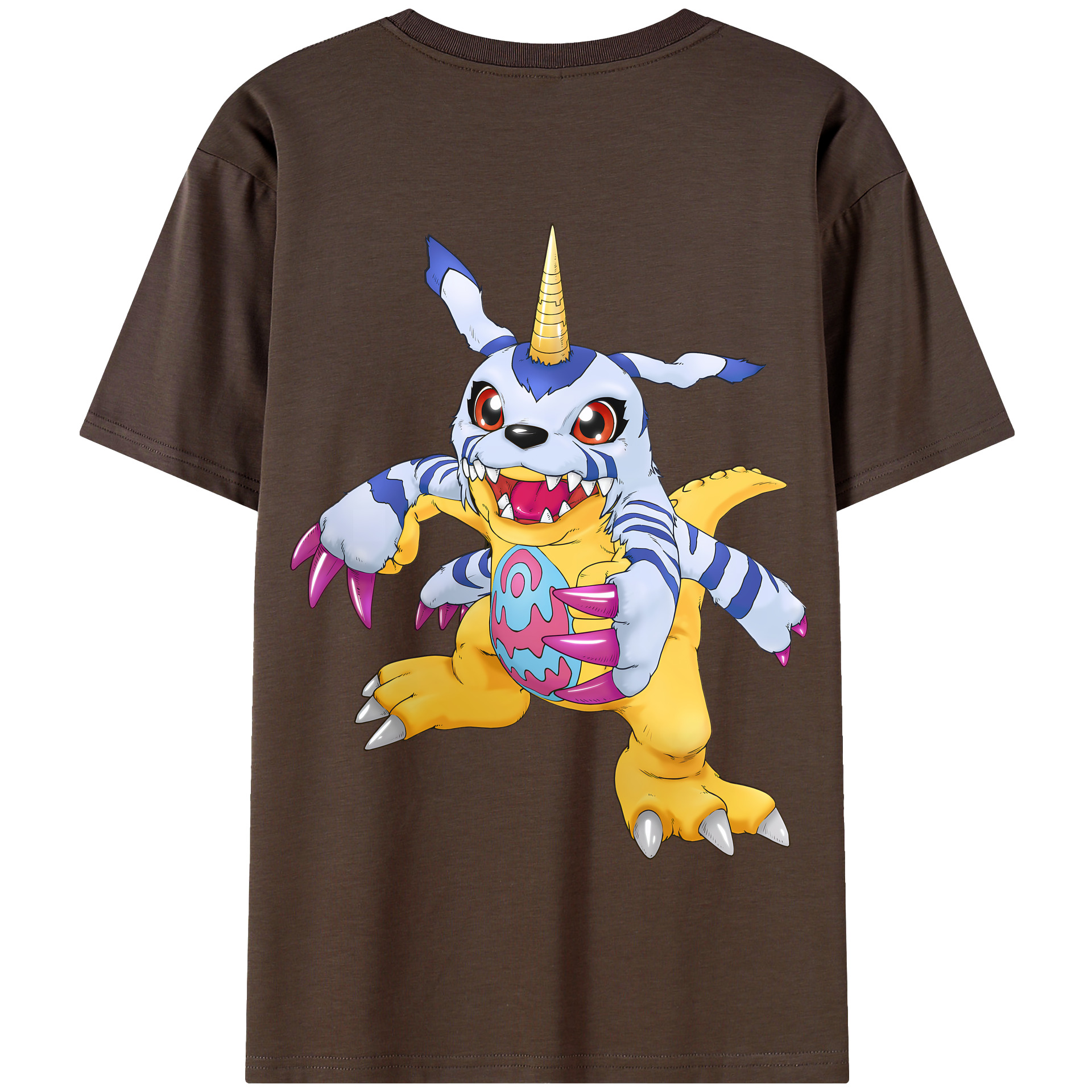 （画像用） Digimon デジタルモンスター/デジモン 綿100％半袖Tシャツ（背面プリント）