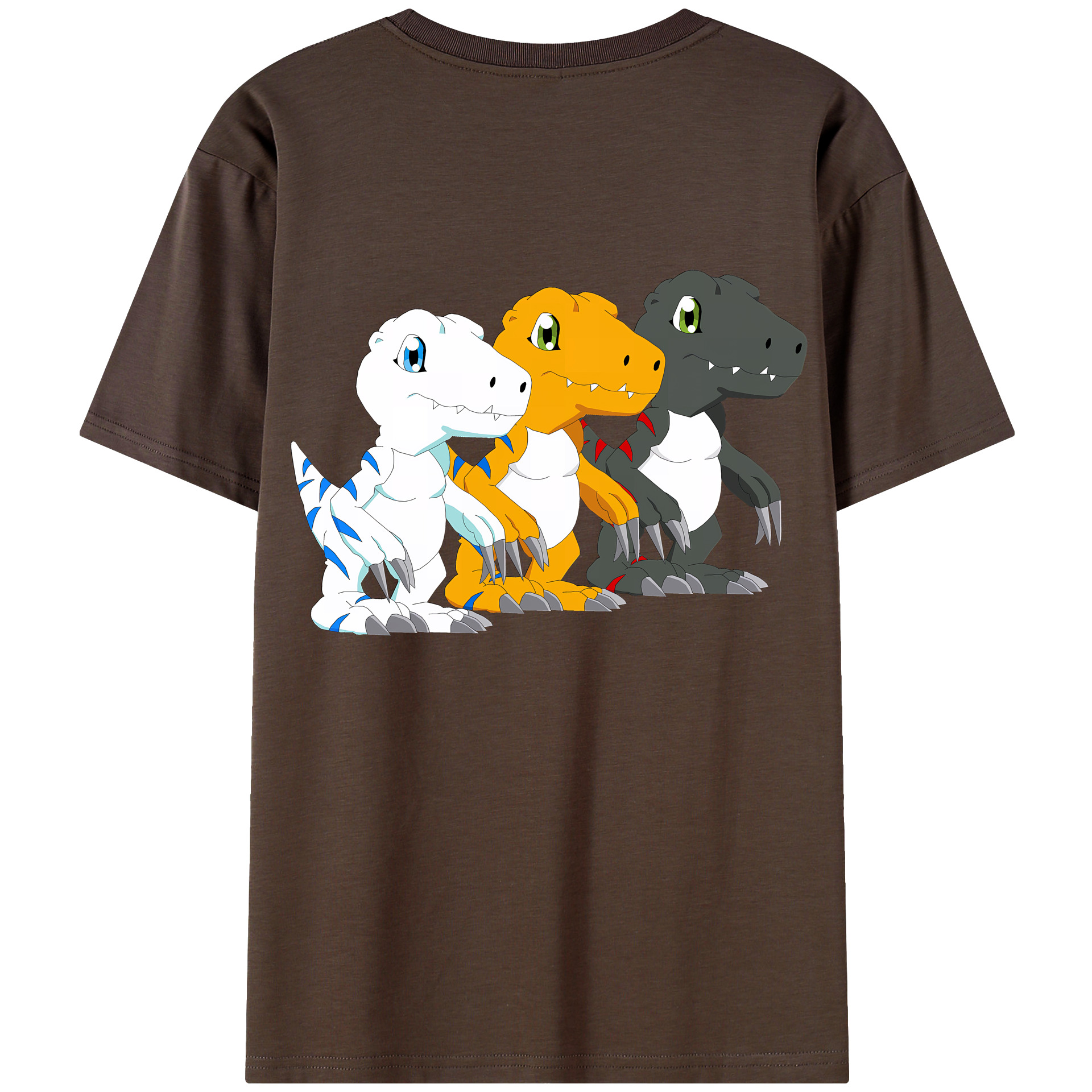 （画像用） Digimon デジタルモンスター/デジモン 綿100％半袖Tシャツ（背面プリント）