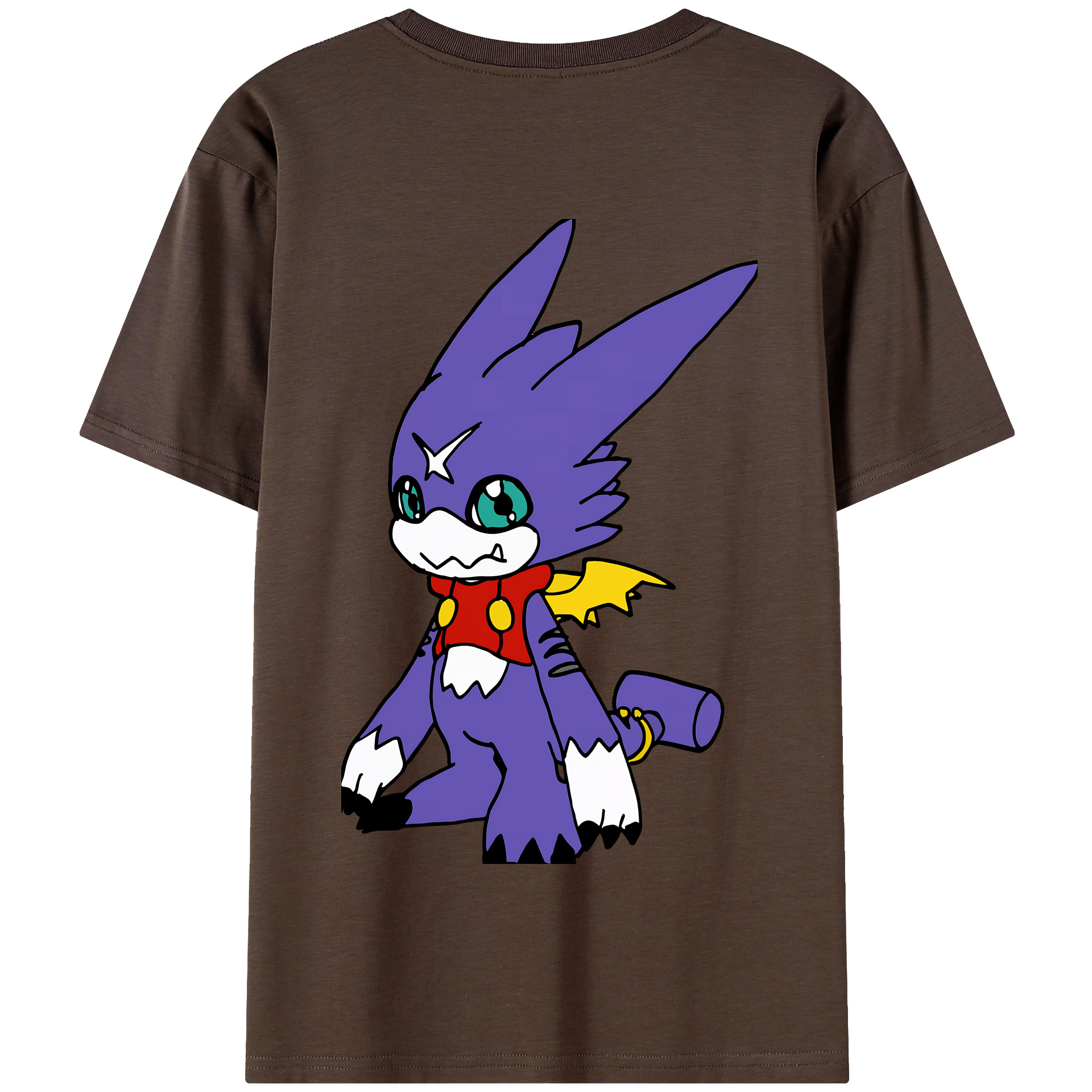 （画像用） Digimon デジタルモンスター/デジモン 綿100％半袖Tシャツ（背面プリント）